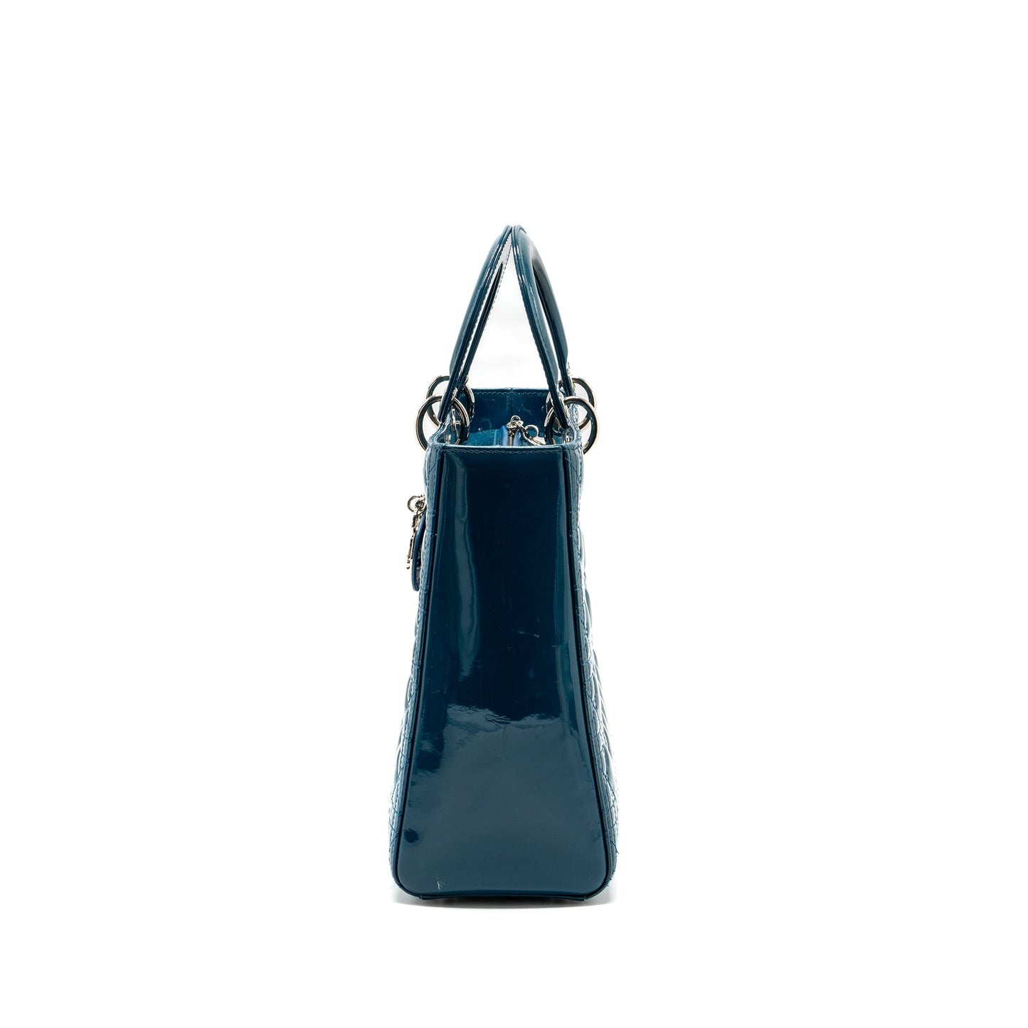 Luxury Dior large lady Luxury Dior patent blue SHW