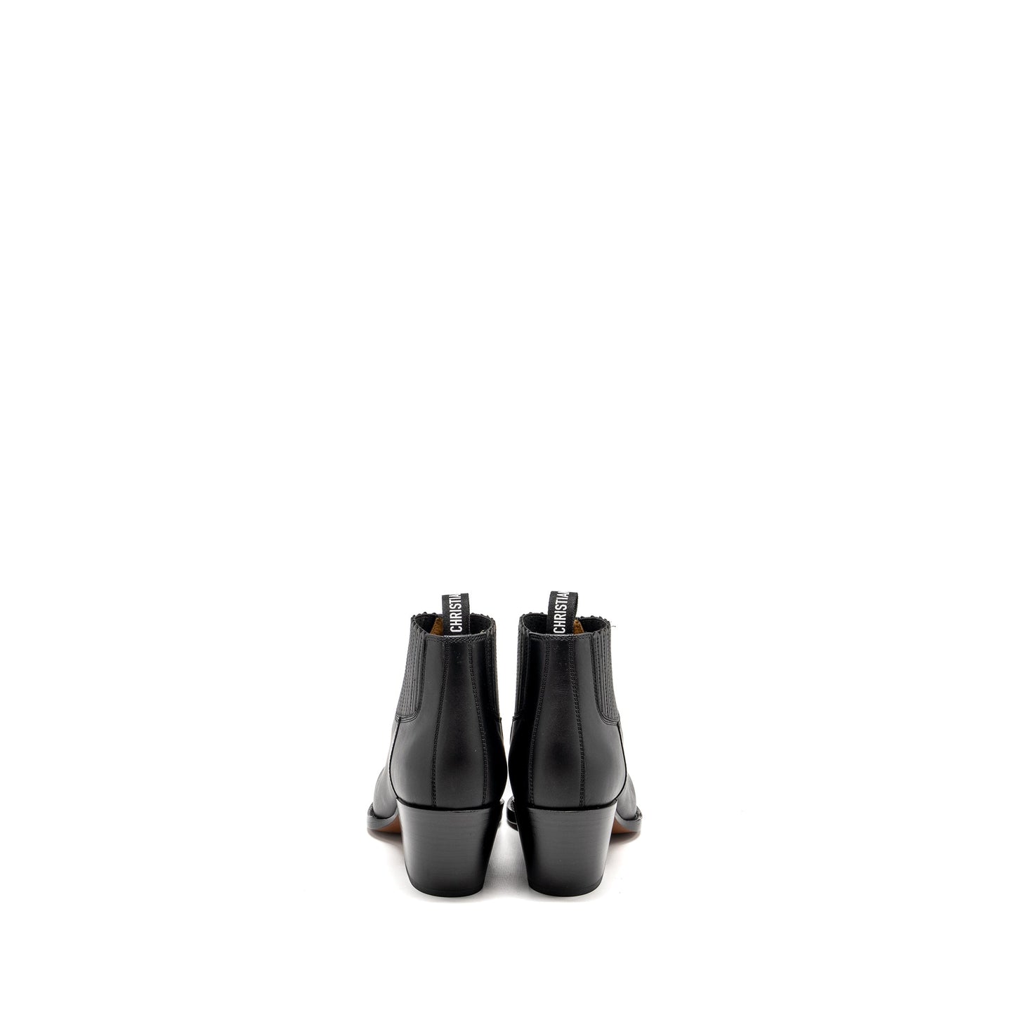 Luxury Dior Size 37 L.A Heeled Ankle Boots Black