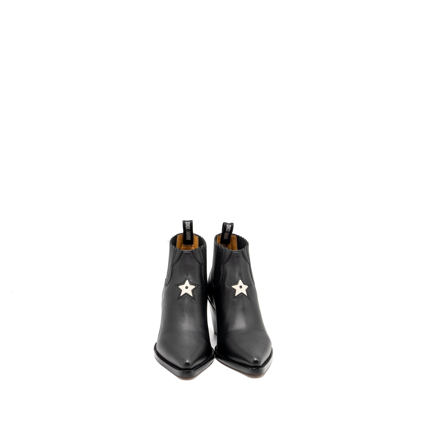 Luxury Dior Size 37 L.A Heeled Ankle Boots Black