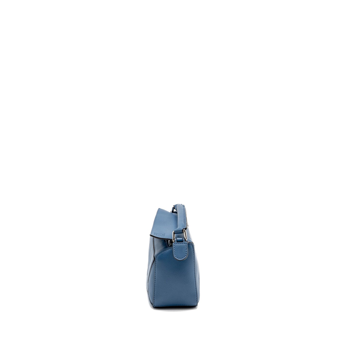 Loewe Mini Puzzle Bag Calfskin Dark Blue SHW