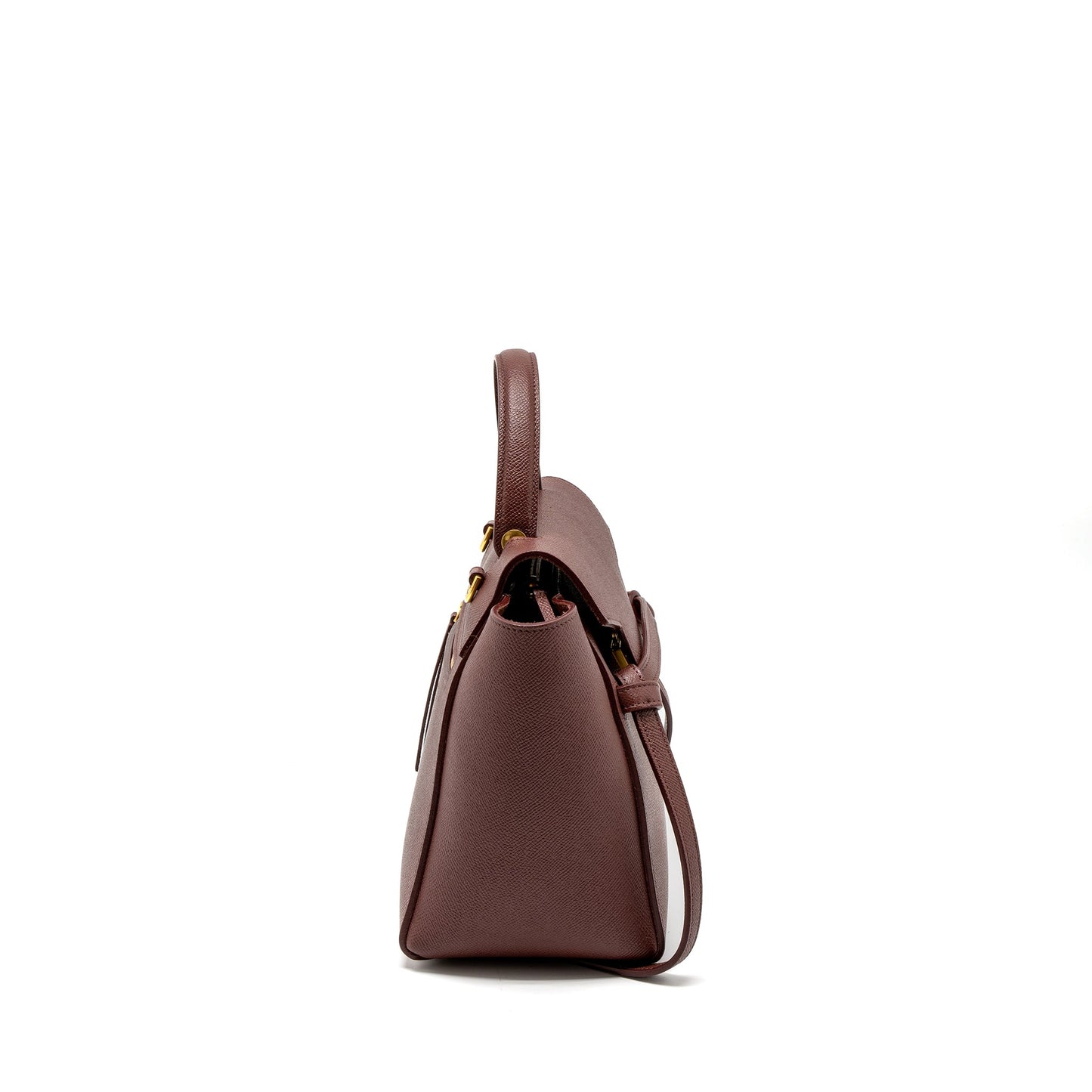 Celine Micro Belt Bag Grained Calfskin Burgundy GHW