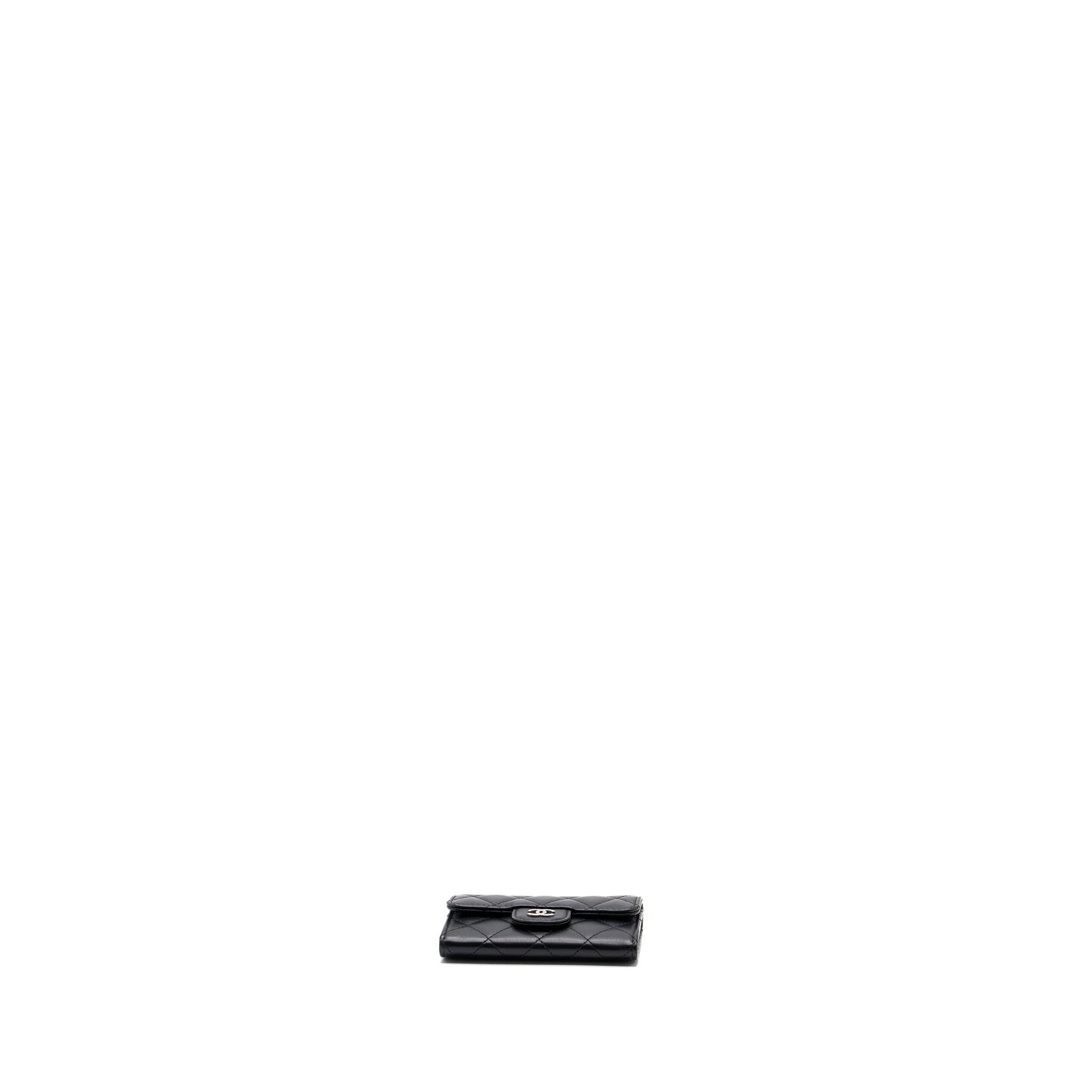 Chanel Classic flap card holder lambskin Black SHW