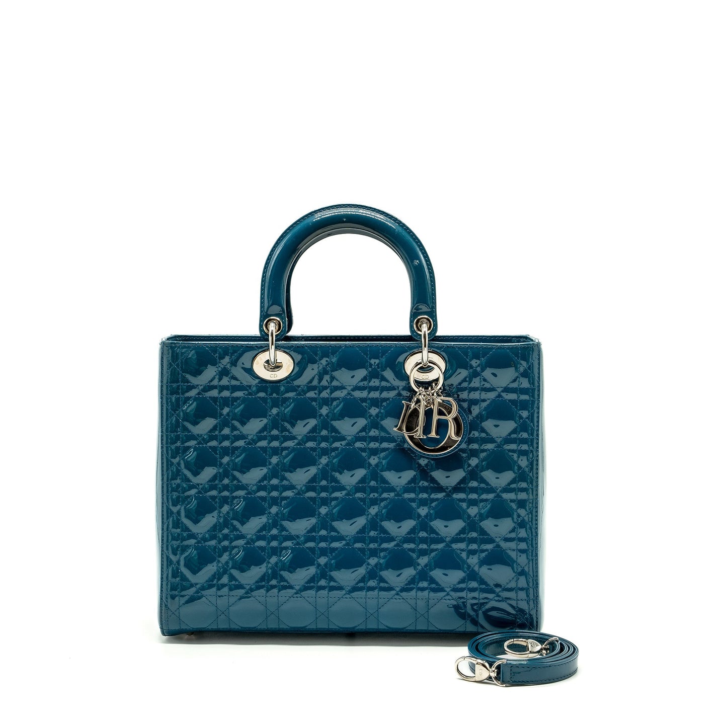 Luxury Dior large lady Luxury Dior patent blue SHW