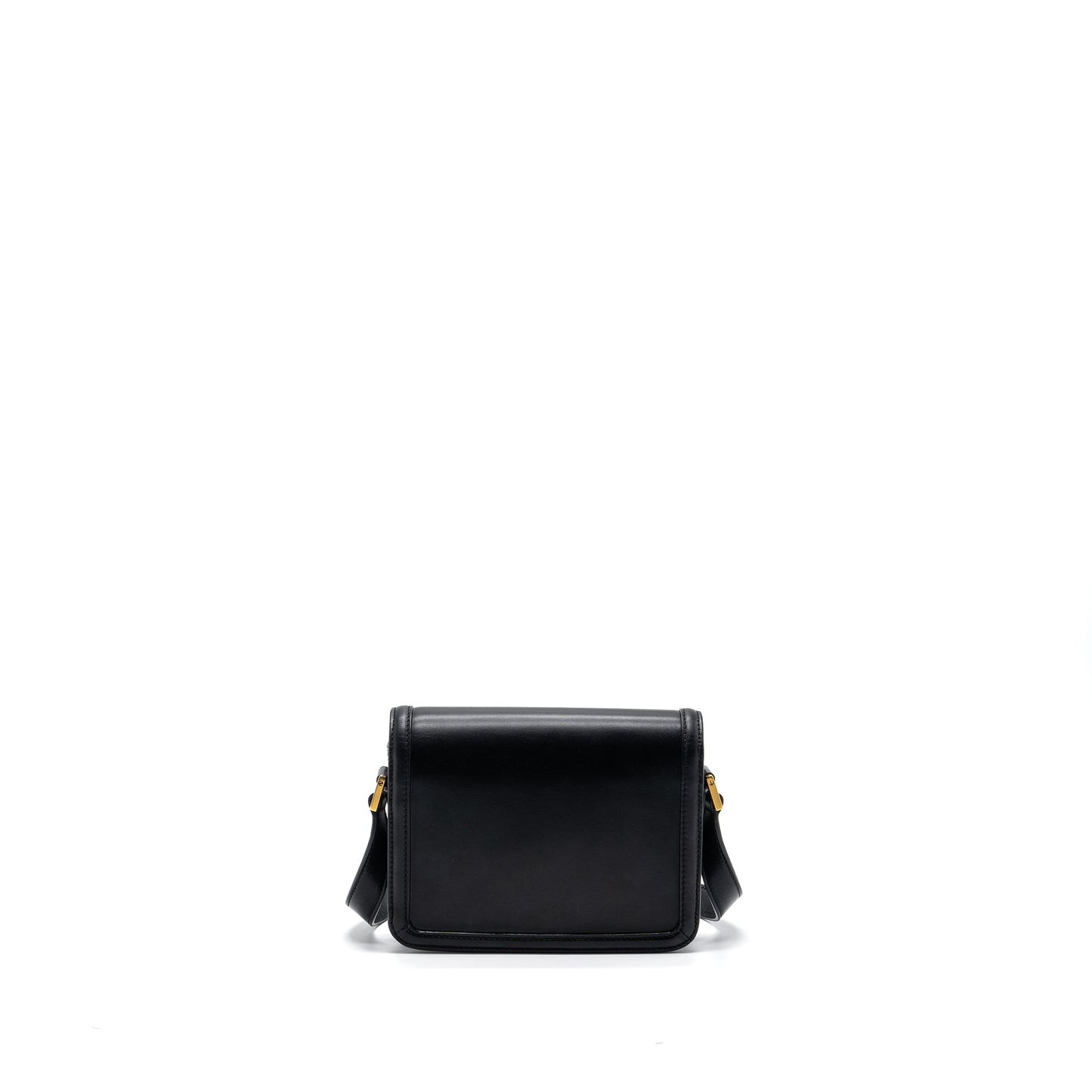 Saint Laurent Small Solferino Satchel Crossbody Bag Box Calfskin Black GHW