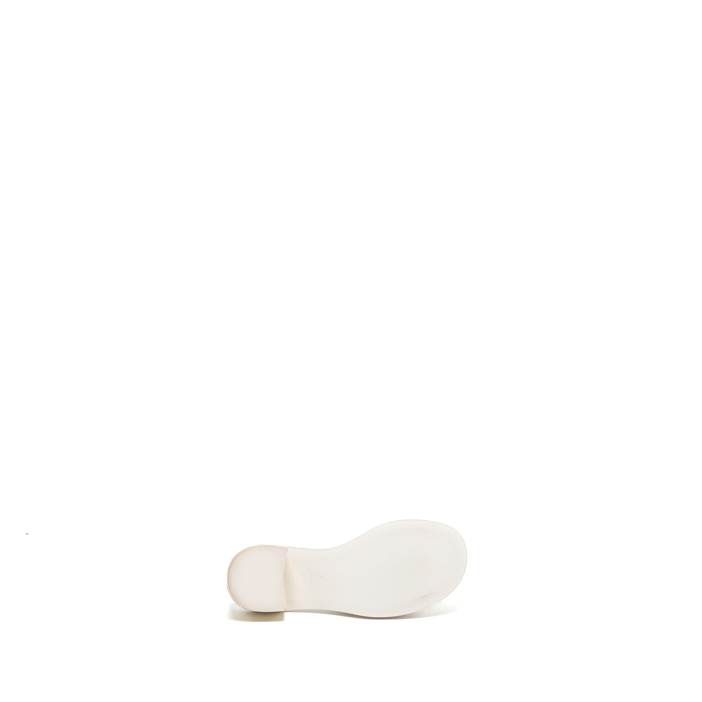 Chanel Size 36 23K Mules Lambskin White SHW