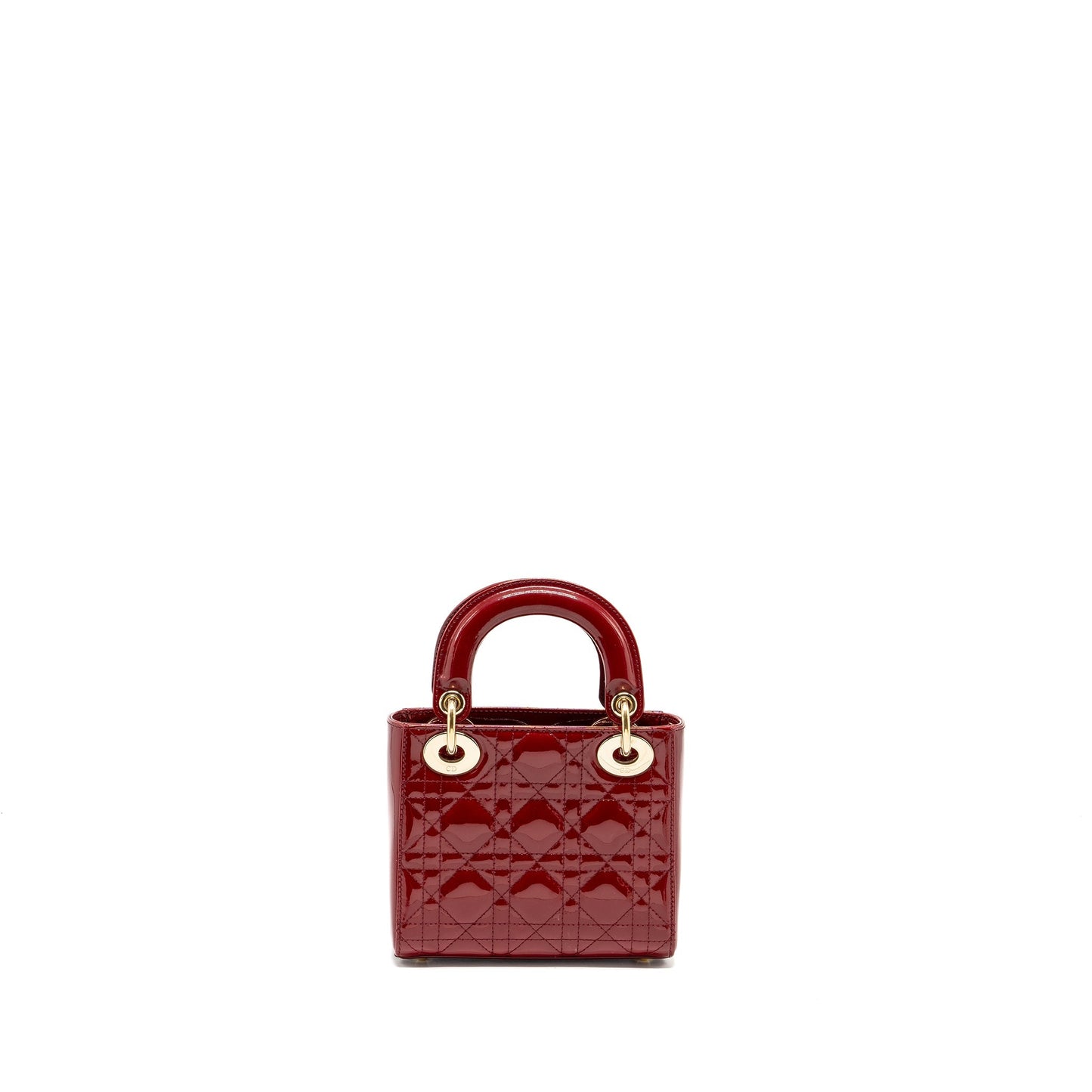 Luxury Dior Mini Lady Luxury Dior Patent Red LGHW