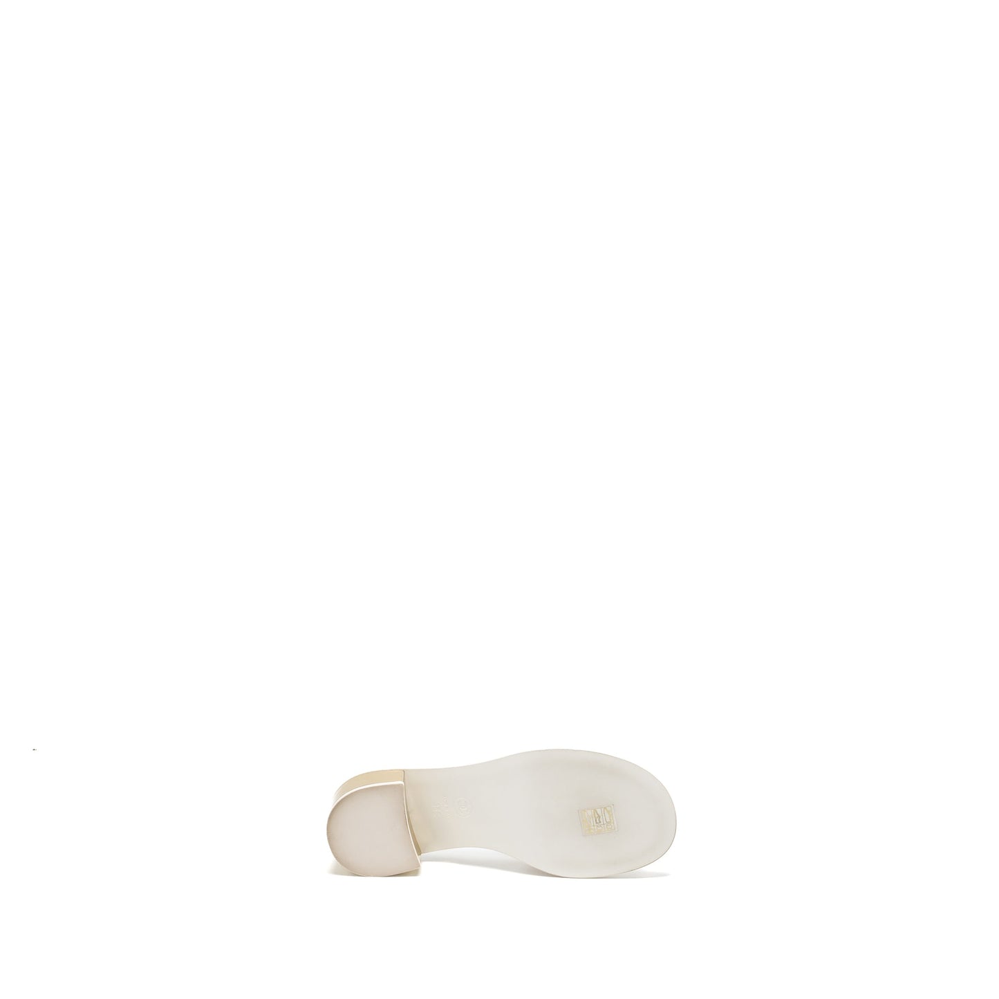 Chanel Size 36 23K Mules Lambskin White SHW