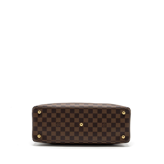 Louis Vuitton Top Handle Crossbody Bag Damier Ebene GHW