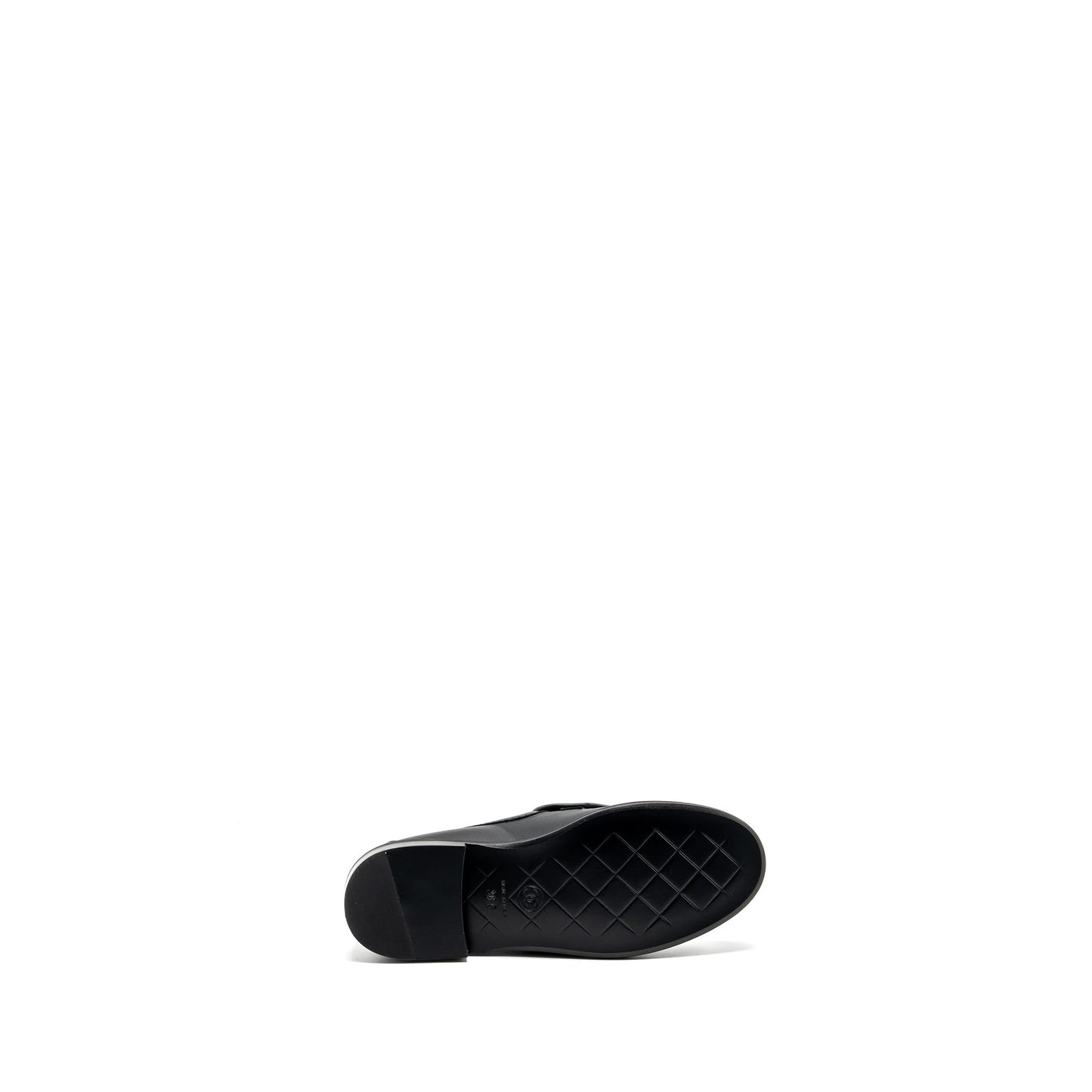 Chanel size 36 CC Turnlock loafers black LGHW