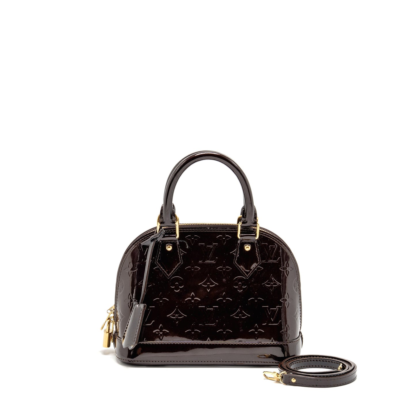Louis Vuitton Alma BB Patent Amatante GHW