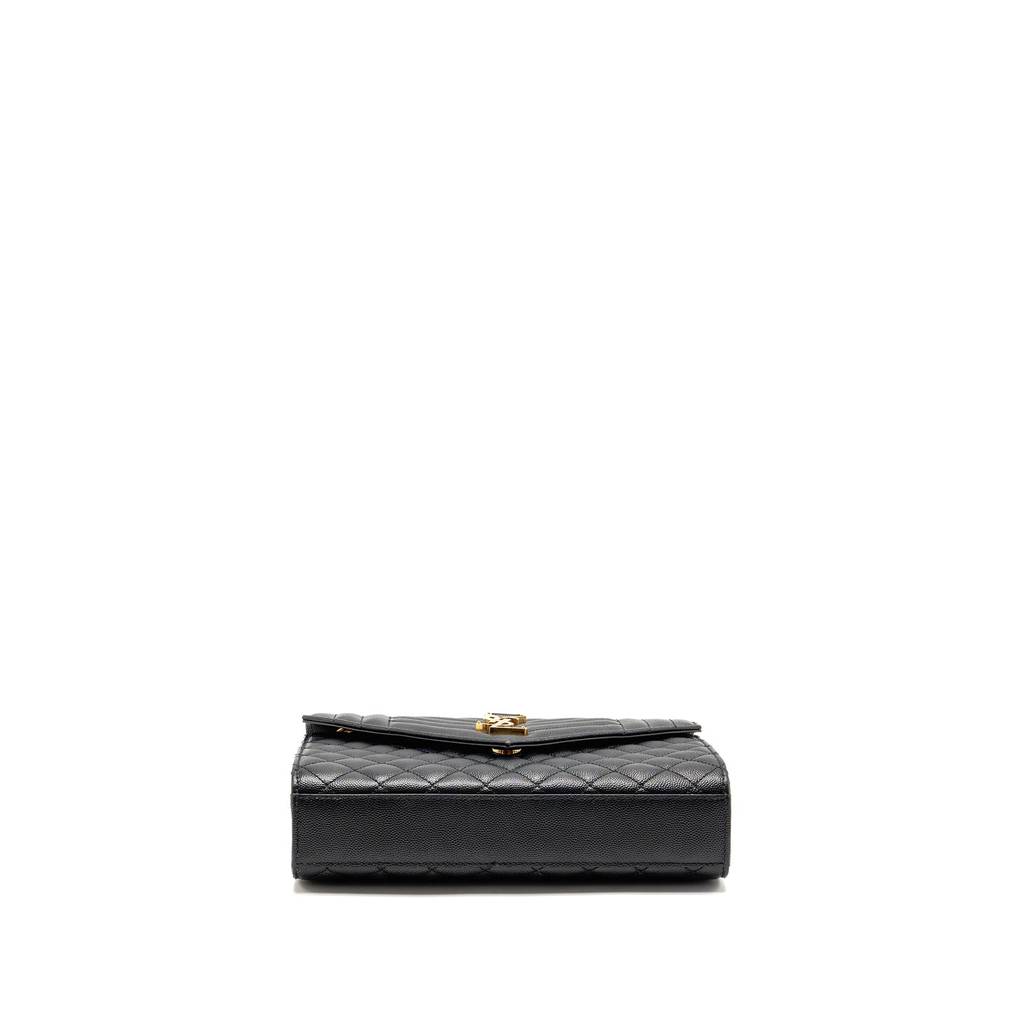 Saint Laurent/YSL Medium Envelope Bag Calfskin Black GHW