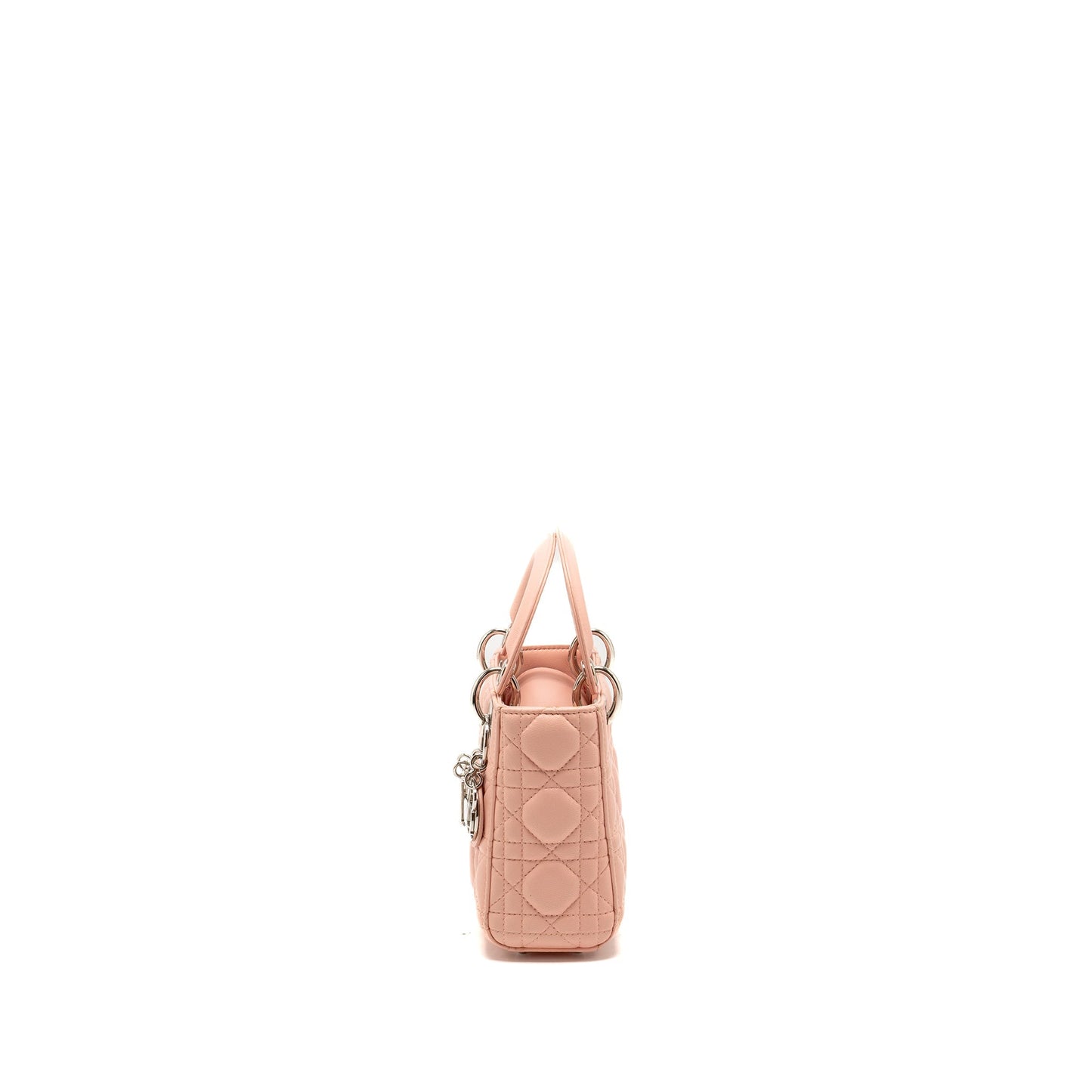 Luxury Dior Mini Lady Luxury Dior Lambskin Light Pink SHW
