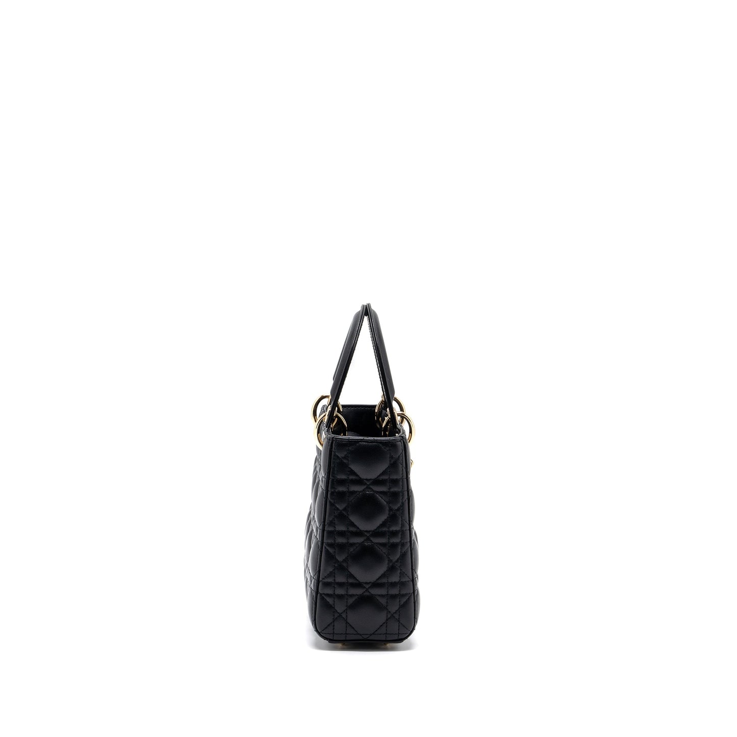 Luxury Dior My ABC Luxury Dior Small Lady Luxury Dior Bag Lambskin Black LGHW