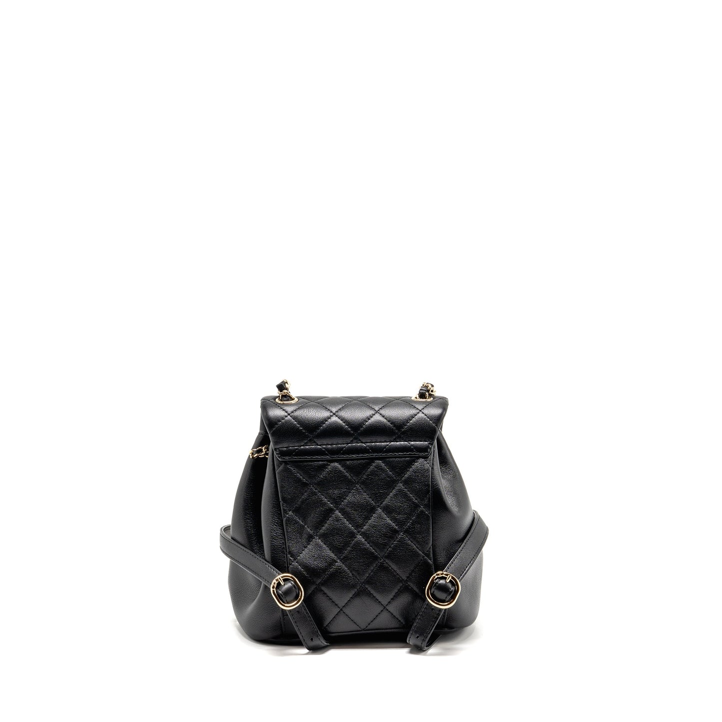 Chanel Mini Duma Backpack Calfskin Black LGHW (Microchip)