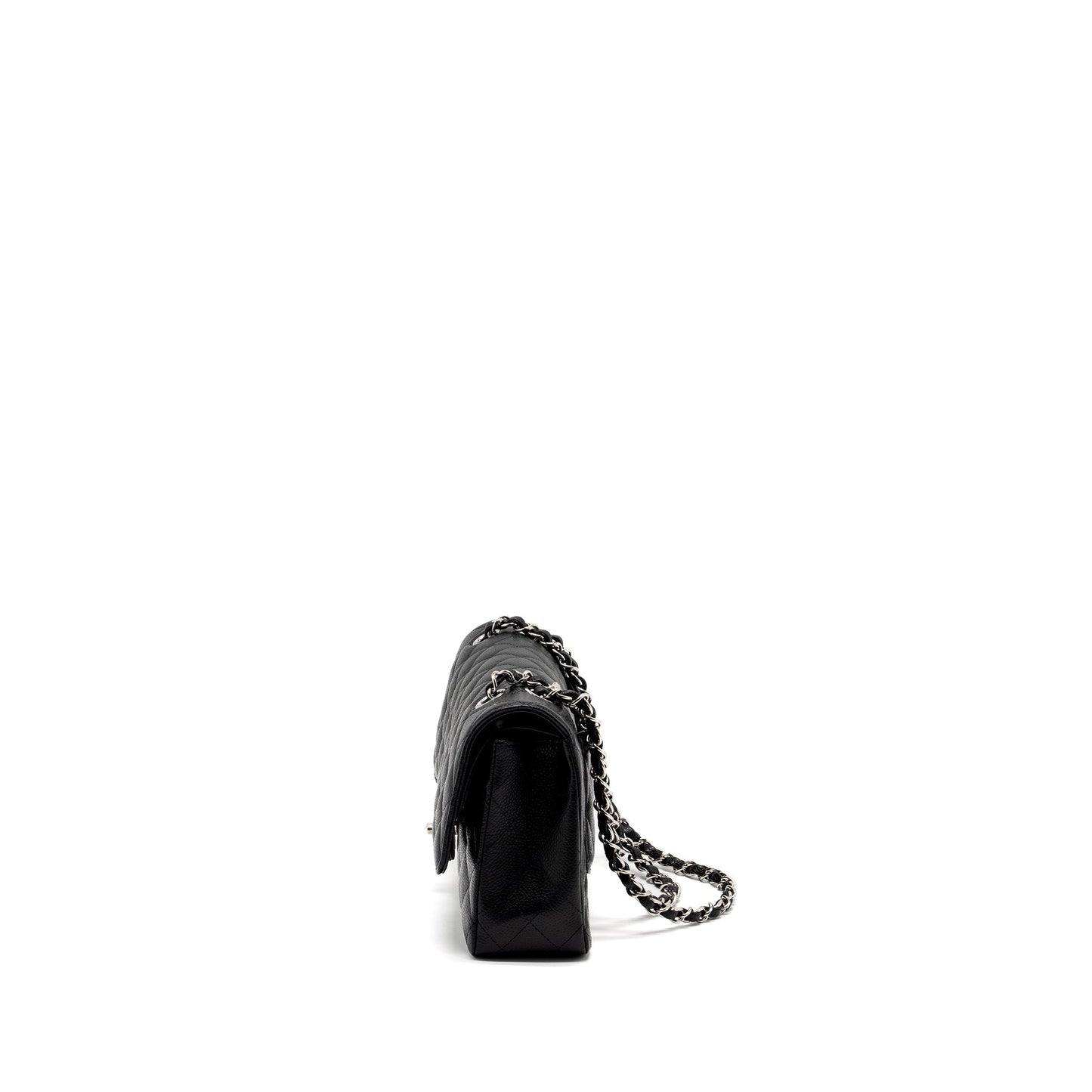 Chanel Medium Classic Double Flap Bag Caviar Black SHW