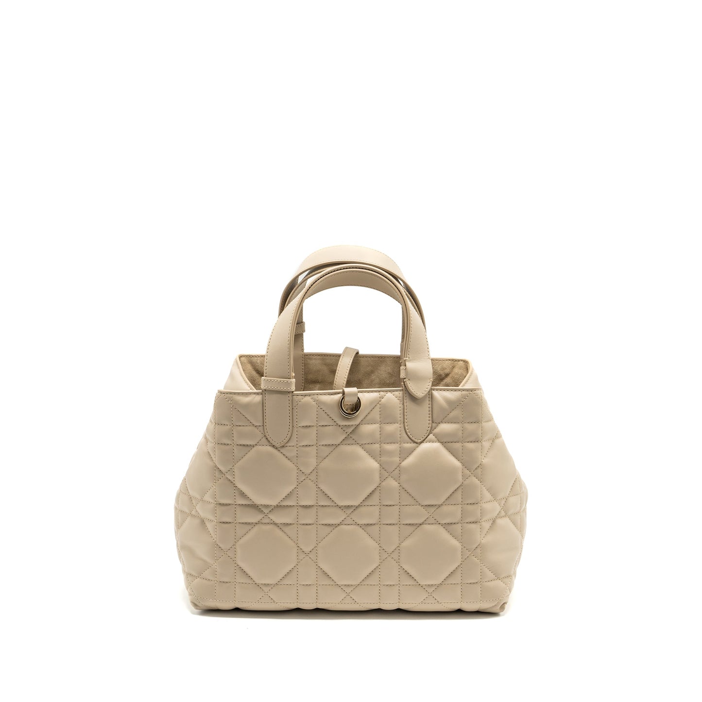 Luxury Dior Medium Luxury Dior Toujours Tote Bag Calfskin Powder Beige LGHW