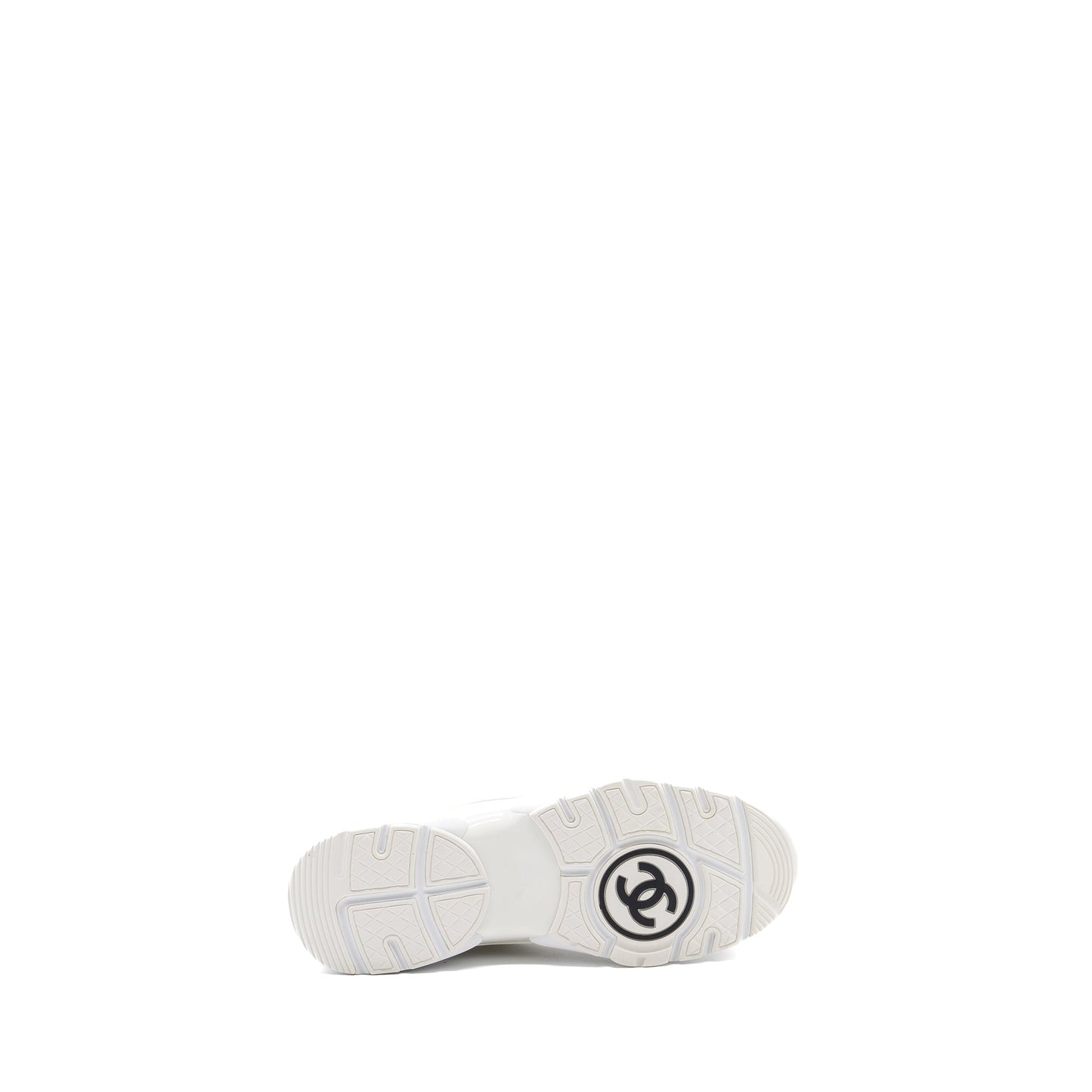 Chanel size38.5 CC logo trainer white