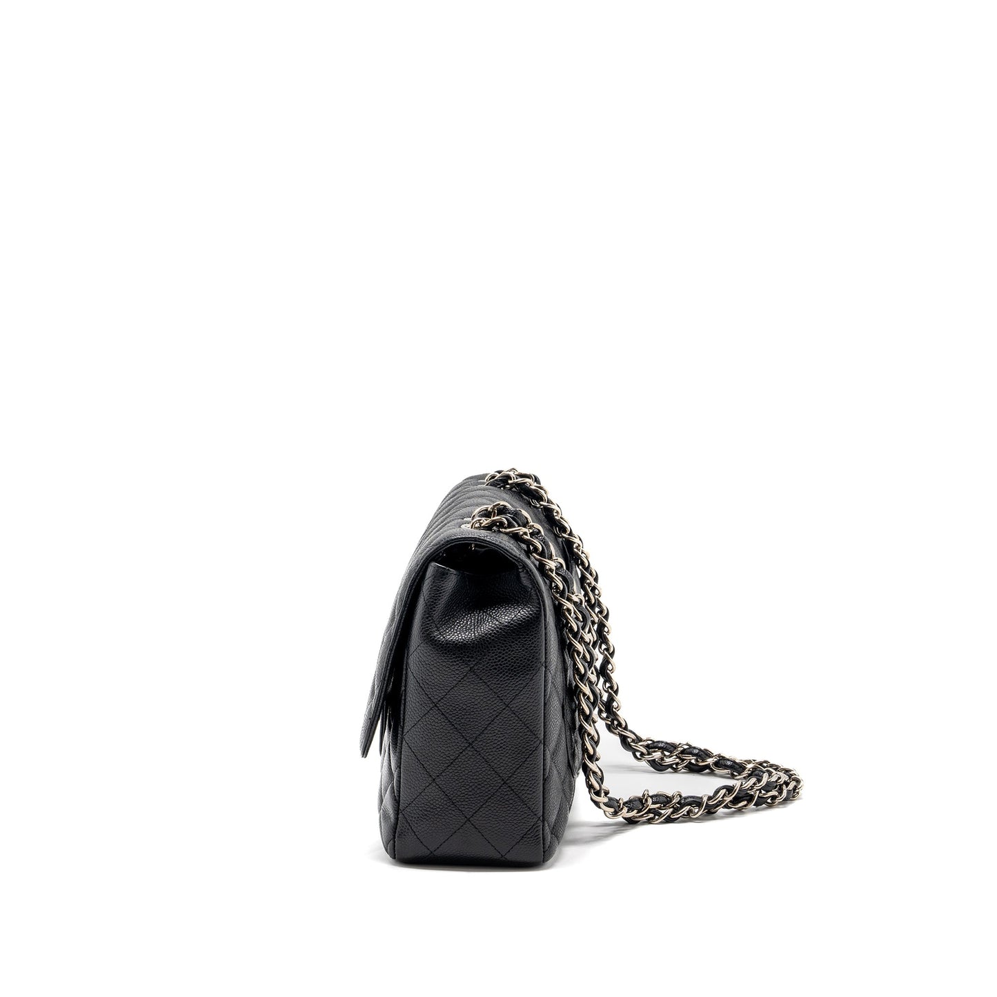 Chanel Classic Jumbo Single Flap Bag Caviar Black SHW