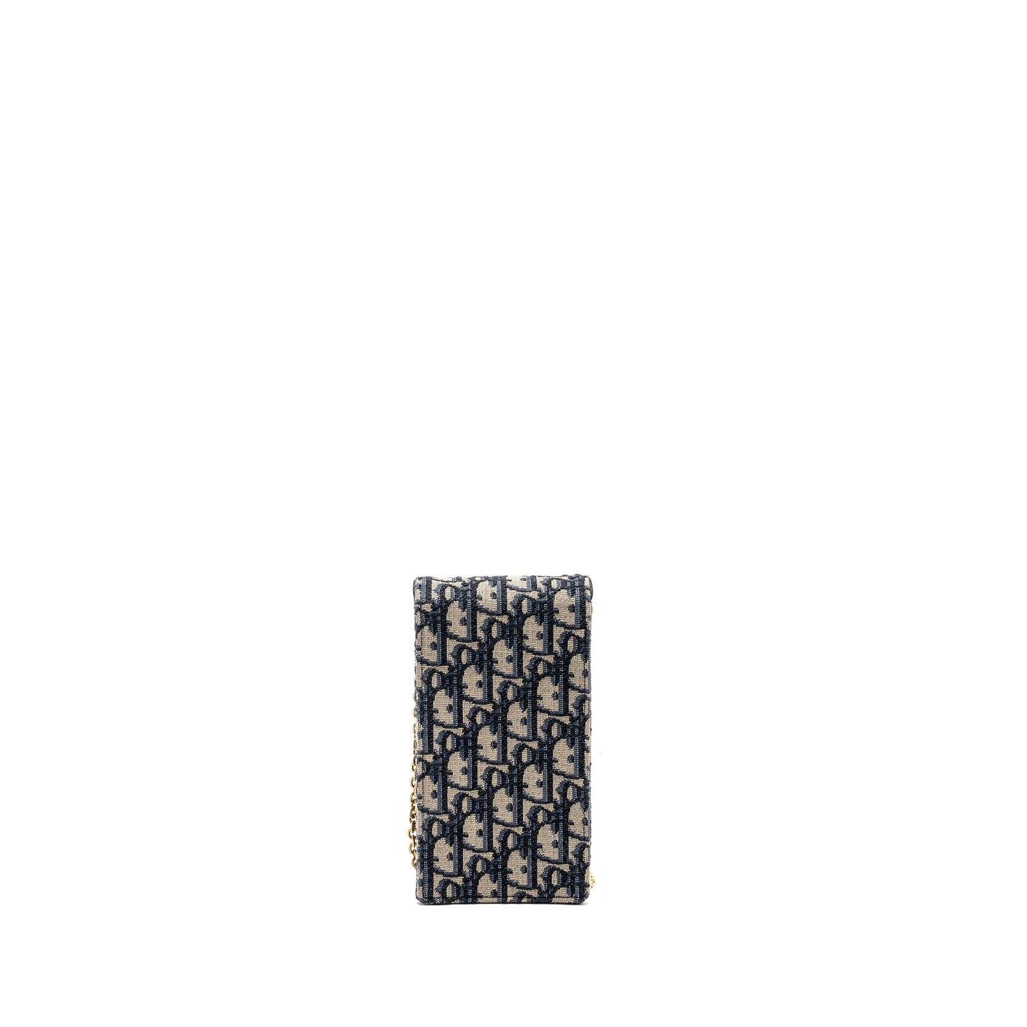 Luxury Dior Saddle Phone Pouch Luxury Dior Oblique Jacquard Blue GHW