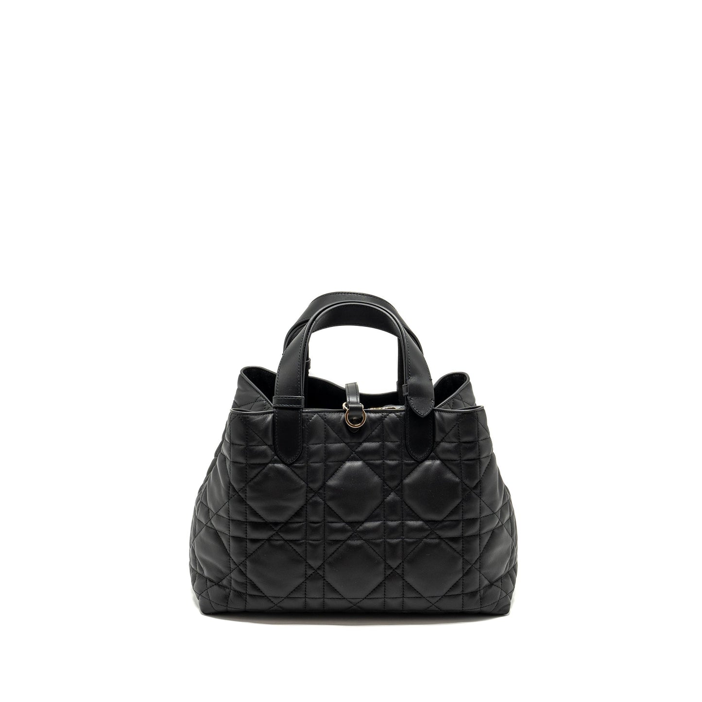 Luxury Dior Medium Toujours Bag Macrocannage Calfskin Black LGHW