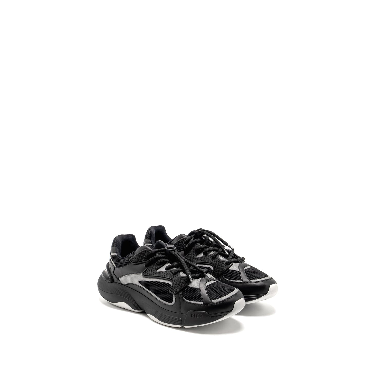 Luxury Dior Size 41 Homme Sneaker Mesh/Fabric Black/ Multicolour