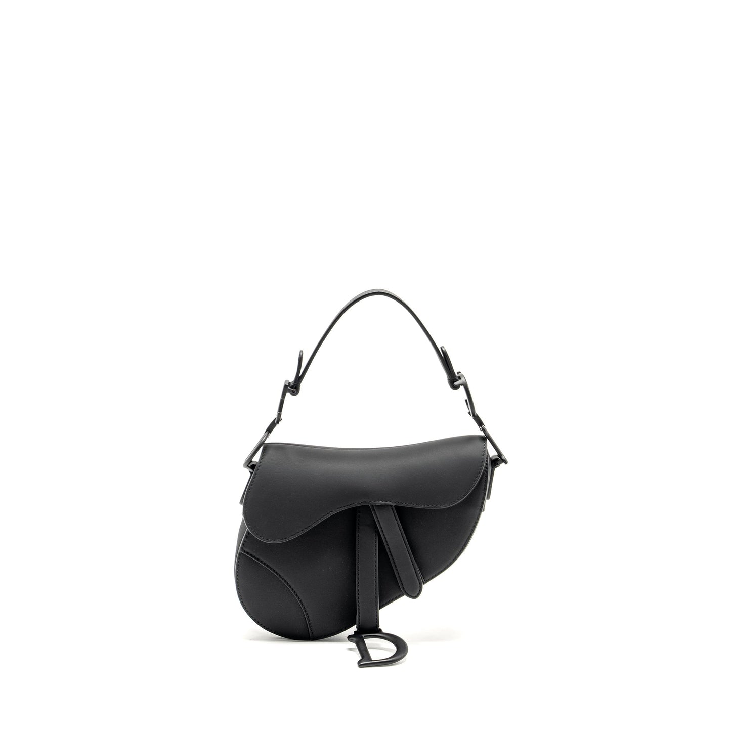 Luxury Dior Mini Saddle Bag Calfskin so black
