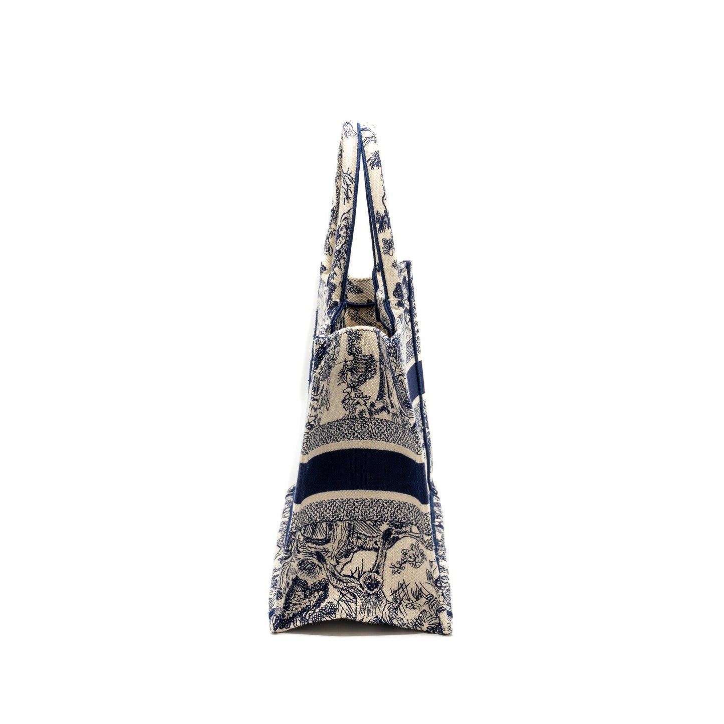 Luxury Dior Medium Book tote Toile de Jouy Embroidery