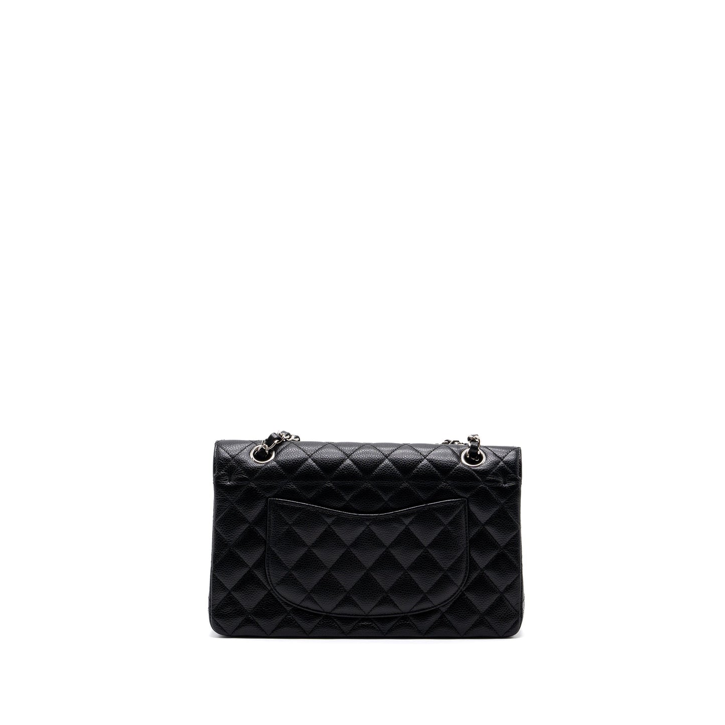 Chanel medium classic double flap bag caviar black SHW
