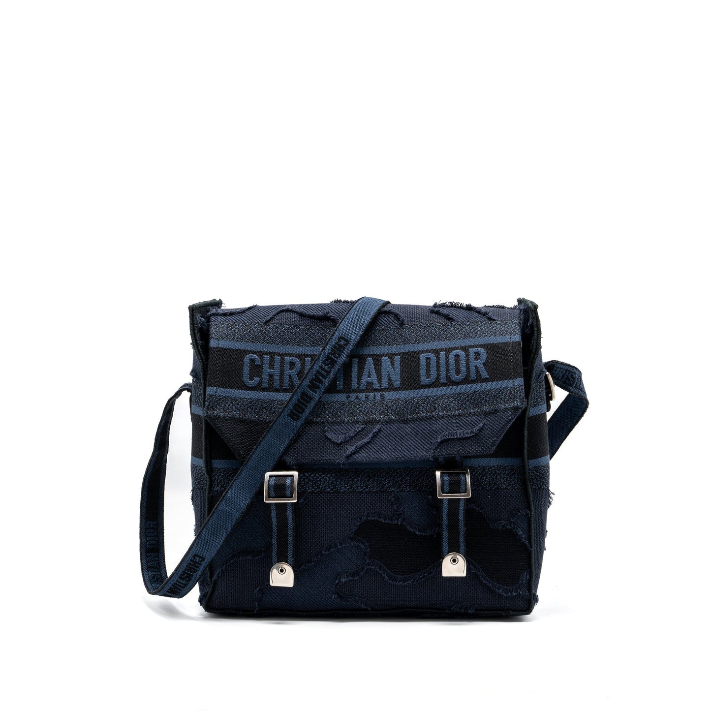 Luxury Dior Luxury Diorcamp Messenger Bag Canvas Dark Blue SHW