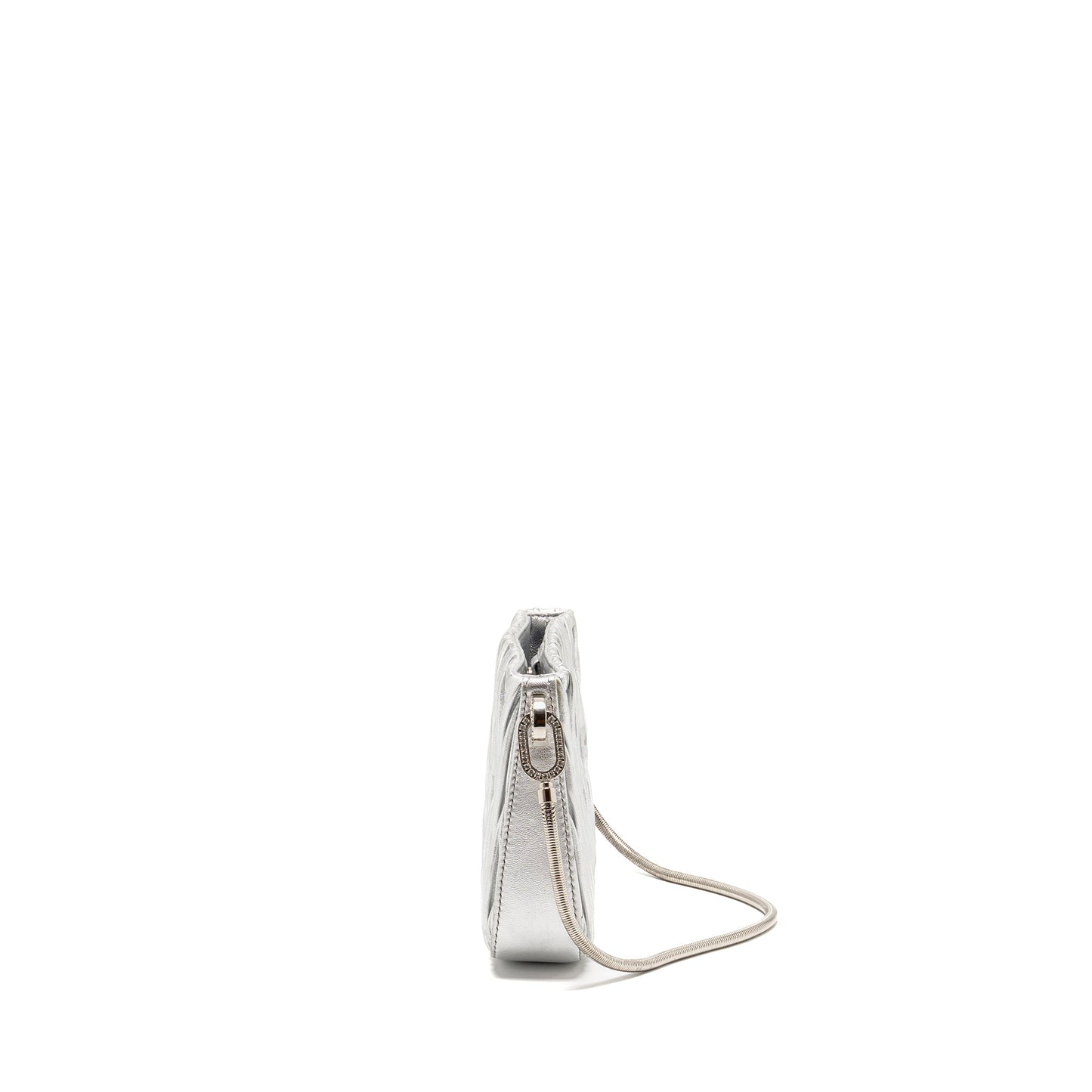 Miu Miu Sassy Bag Matelasse Napa Leather Silver SHW