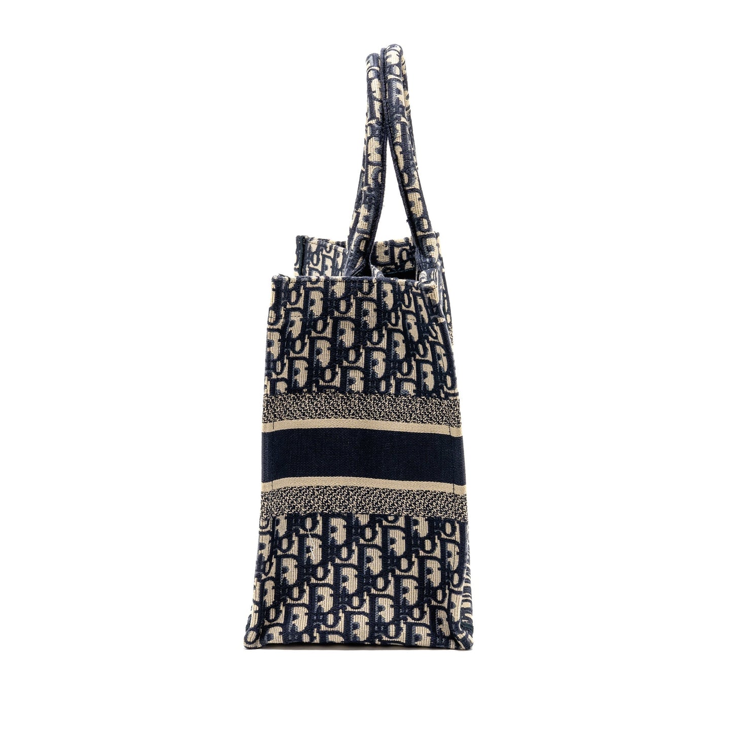 Luxury Dior Medium Luxury Dior Book Tote Luxury Dior Oblique Embroidery Ecru/Blue