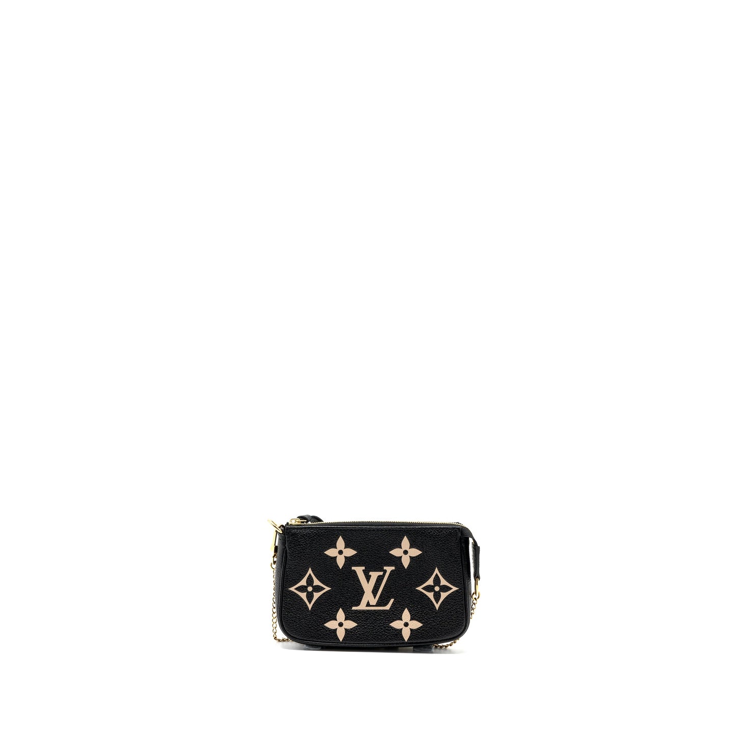 Louis Vuitton Mini Pochette Accessories Bicolour Monogram Empreinte Leather GHW (new version)
