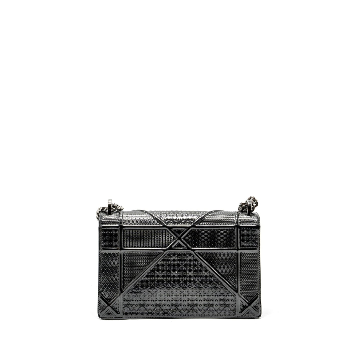 Luxury Dior medium Luxury Diorama calfskin metallic silver SHW