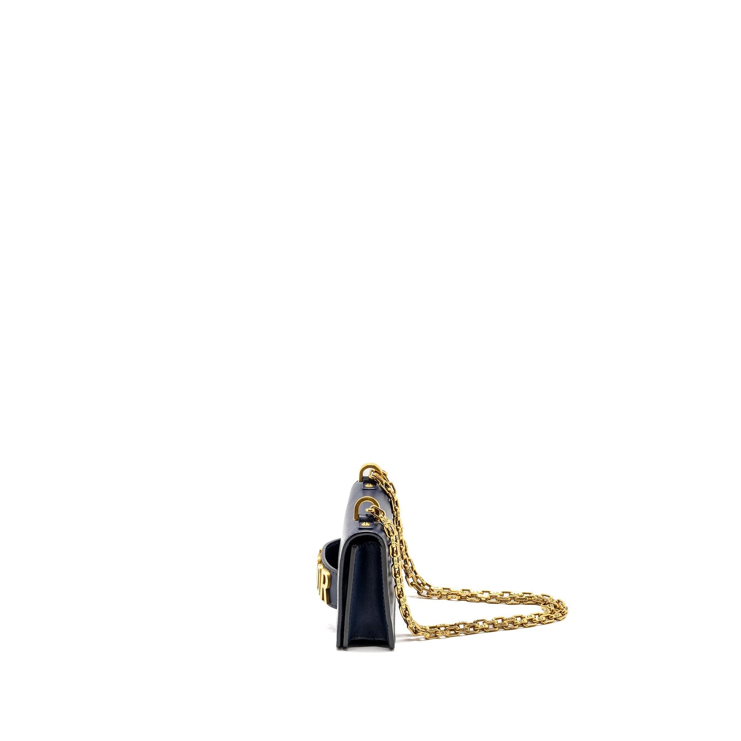 Luxury Dior Mini J’ALuxury Dior Chain Flap Bag Calfskin Navy Blue GHW