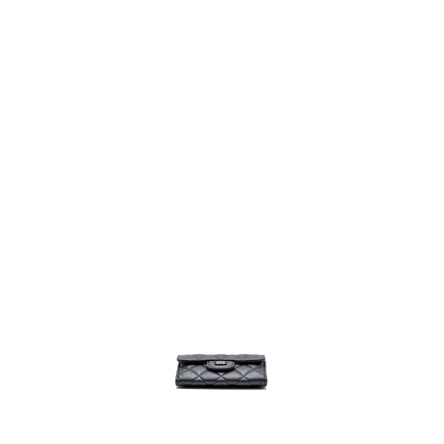 Chanel Classic Flap Card Holder Lambskin So Black SHW (microchip)