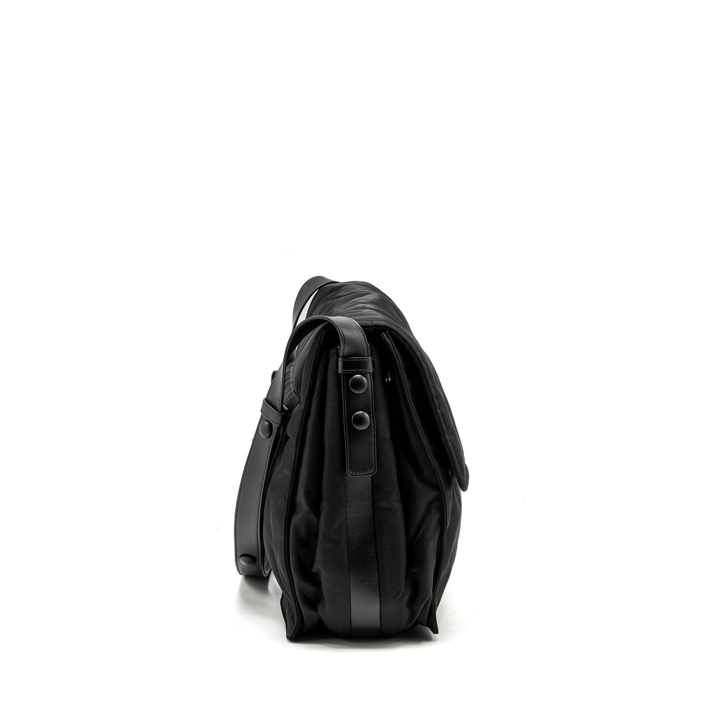 Prada Padded Re-Nylon Shoulder Bag Black SHW
