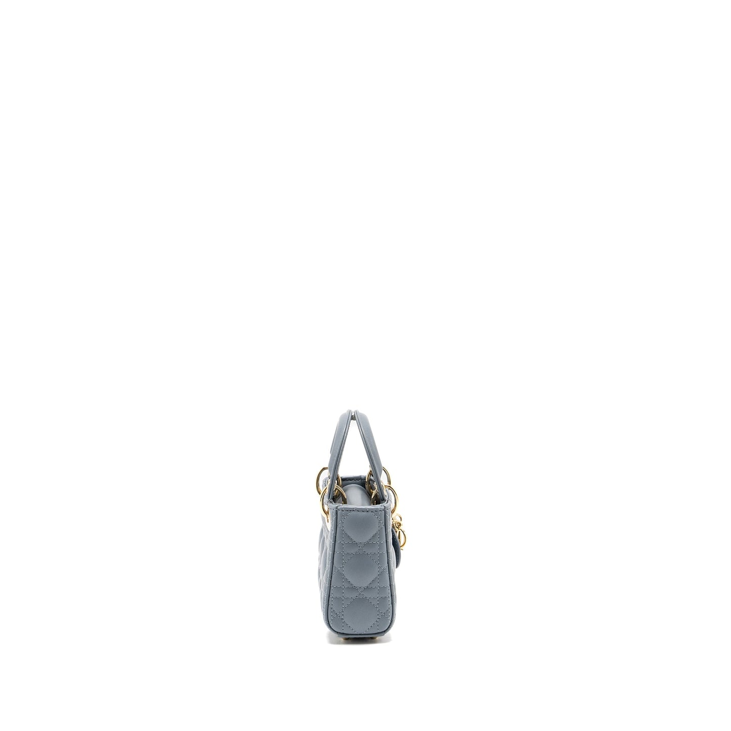 Luxury Dior Lady Luxury Dior Micro Bag Lambskin Cloud Blue LGHW