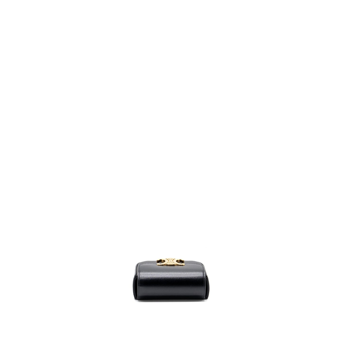 Celine Mini Claude Shiny Calfskin Black GHW