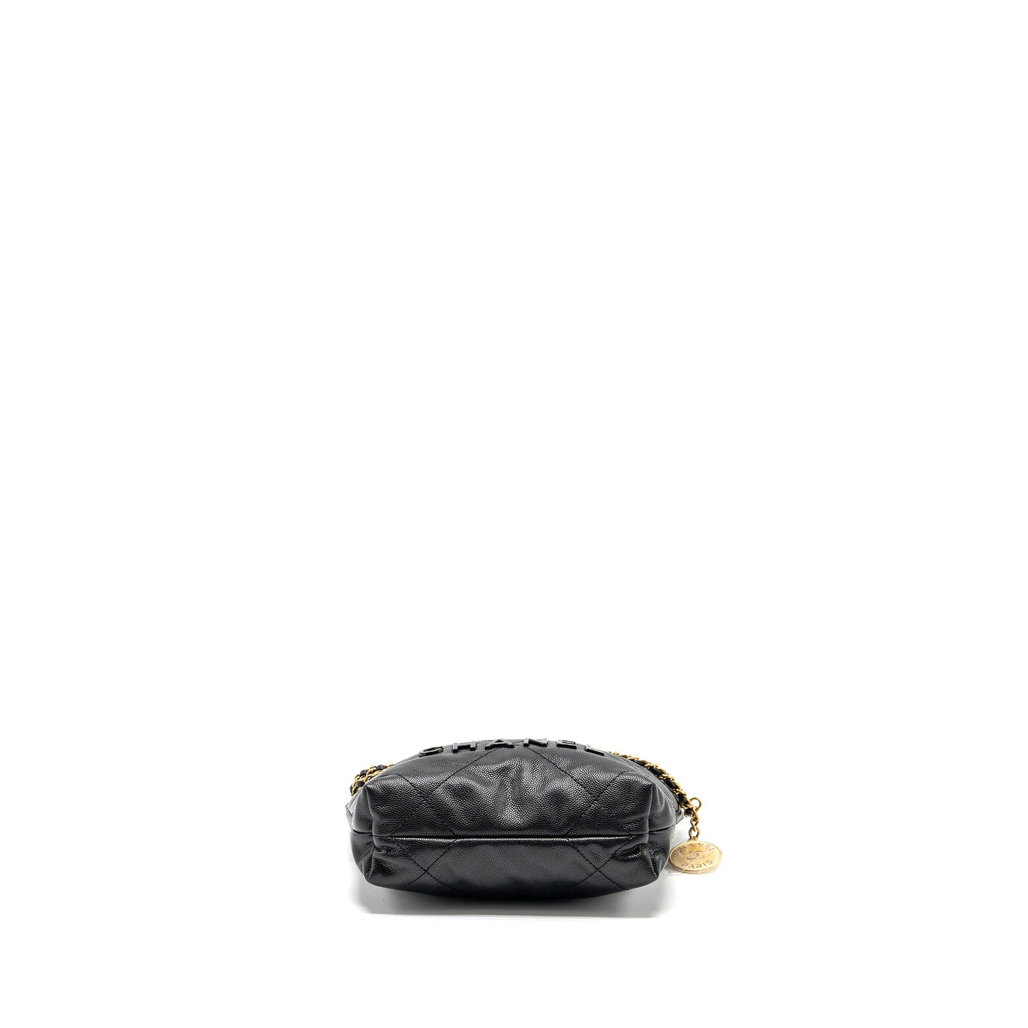 Chanel Mini 22 Bag Caviar Black GHW (Microchip)