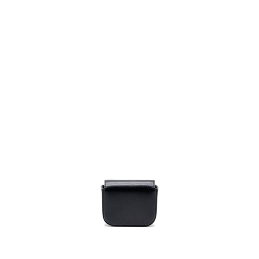 Celine Mini Claude Shiny Calfskin Black GHW