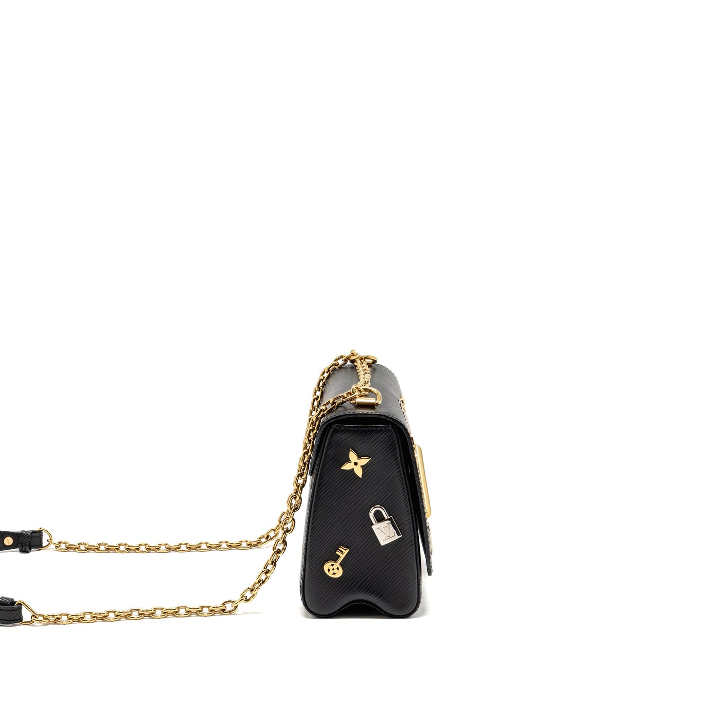 Louis Vuitton Love Lock Twist MM EPI Black Multicolour Hardware