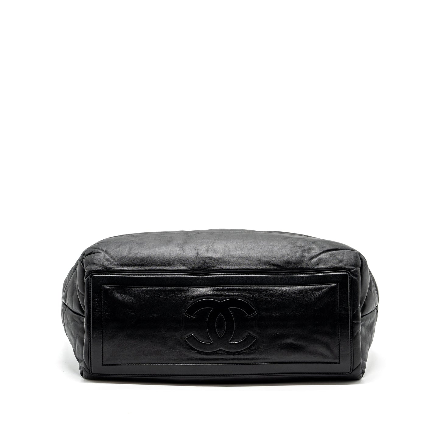 Chanel Puffy Down Down Tote Bag lambskin Black SHW