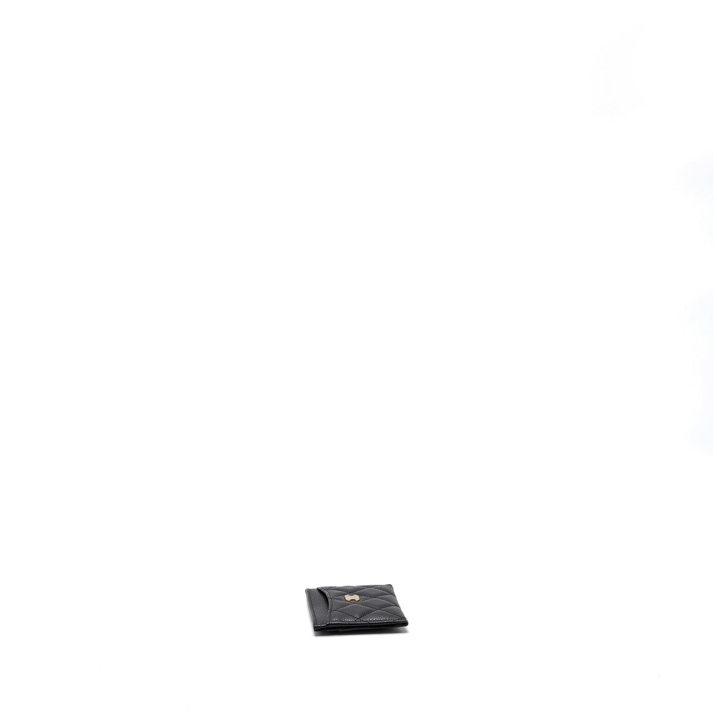 Chanel Classic Card Holder Caviar Black GHW (microchip)