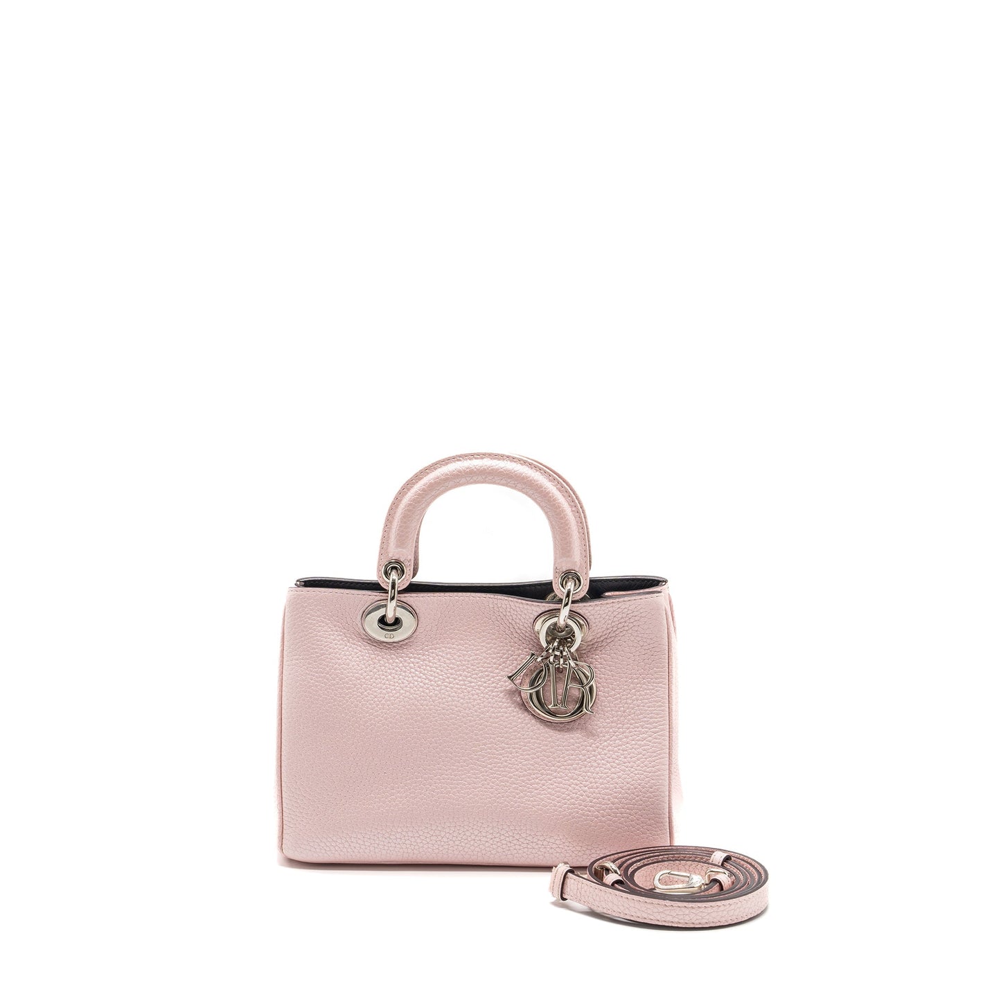 Luxury Dior Mini Luxury Diorissimo Bag Calfskin Pink SHW
