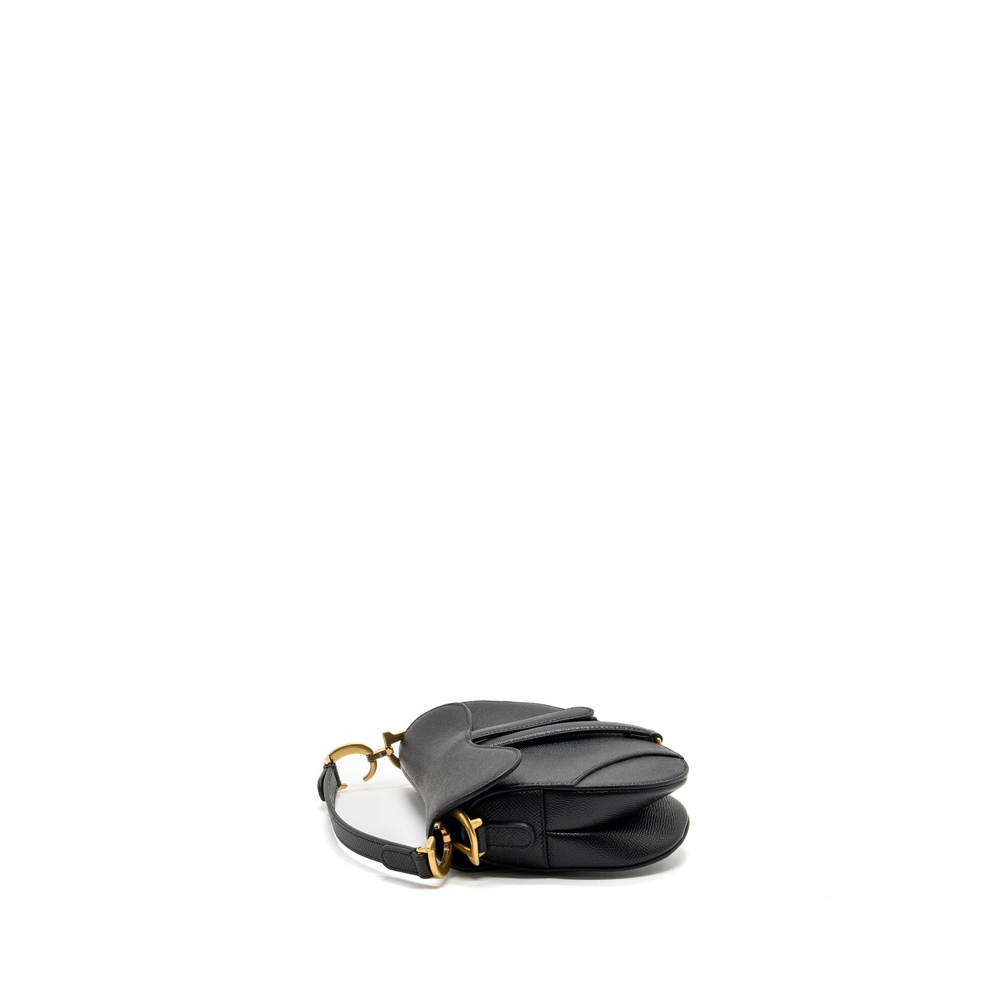 Luxury Dior Mini Saddle Bag Calfskin Black GHW