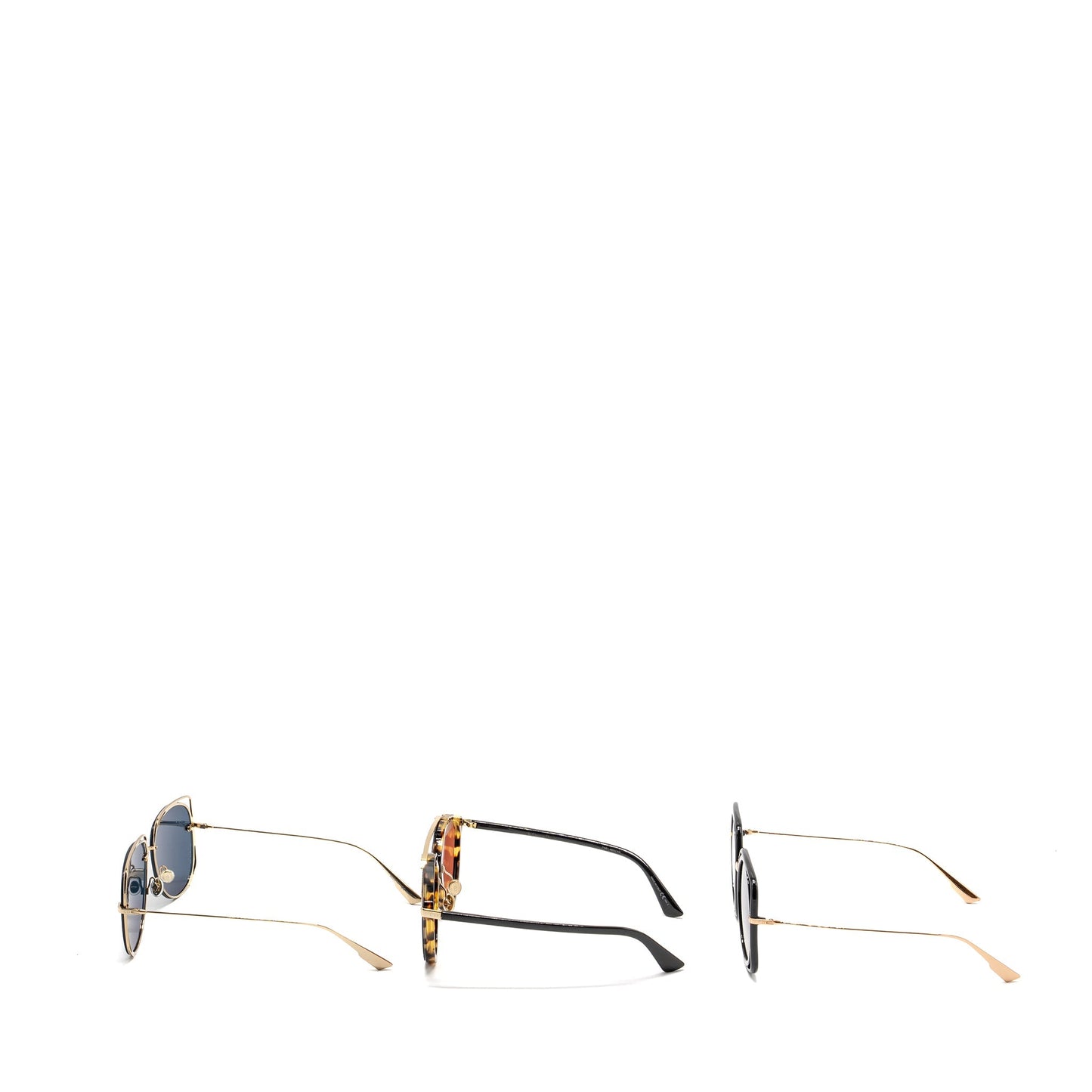 Luxury Dior Sunglasses Black / Multicolour(sell in set)