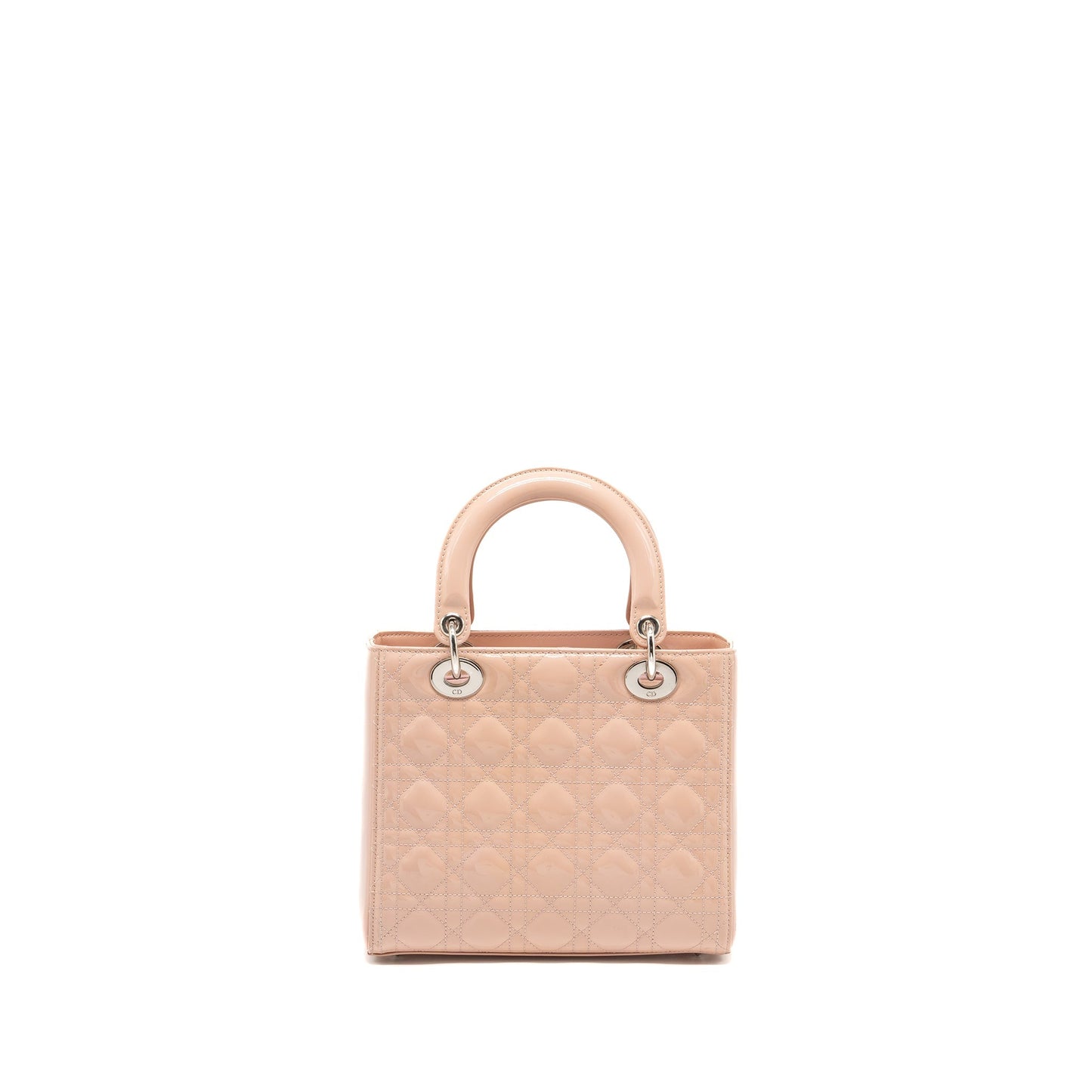 Luxury Dior Medium Lady Luxury Dior Patent Pink SHW