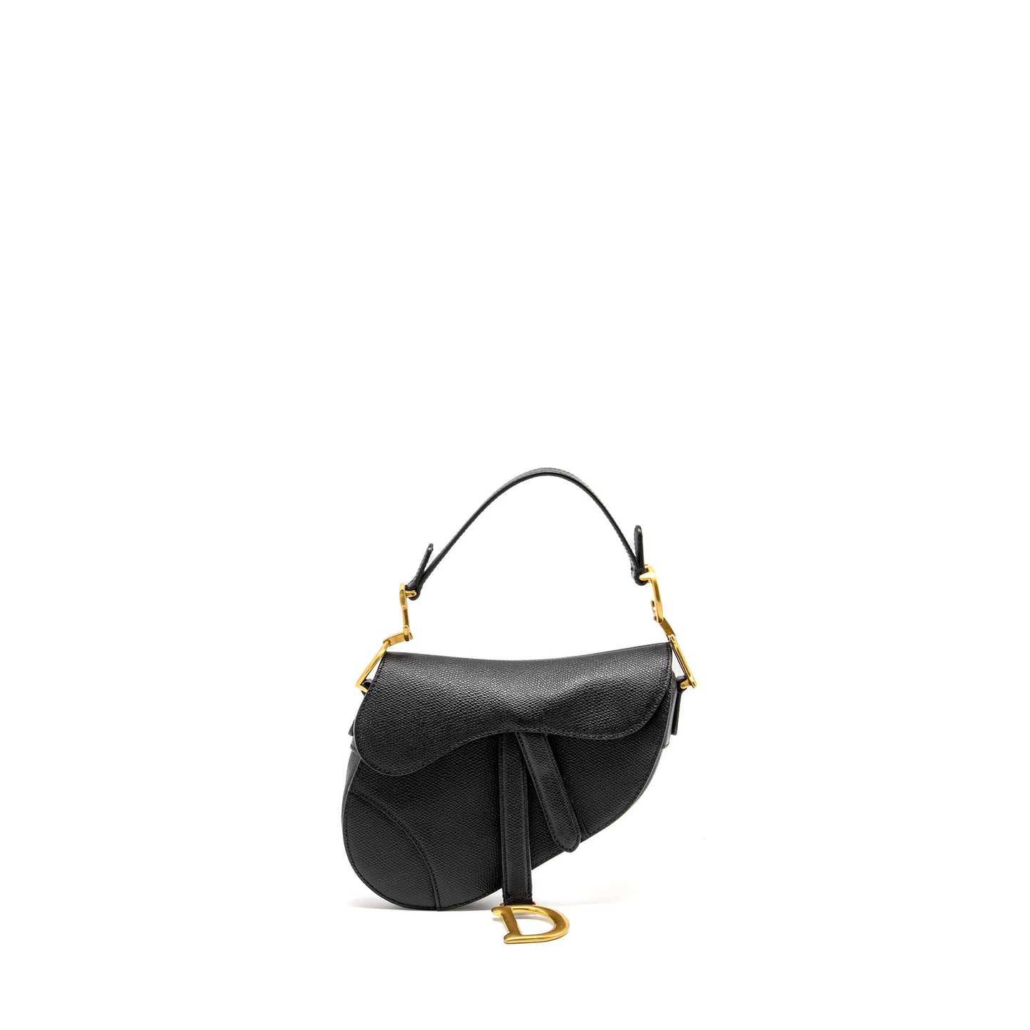 Luxury Dior Mini Saddle Bag Calfskin Black GHW
