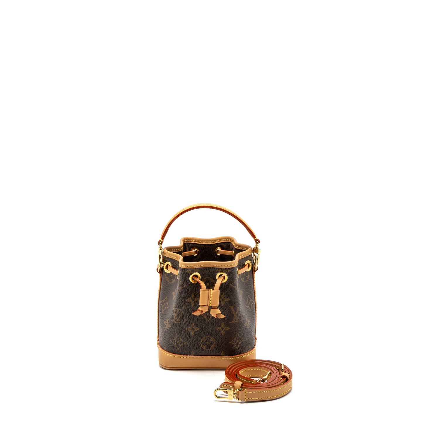 Louis Vuitton Nano Noe Monogram Canvas GHW (New Version)