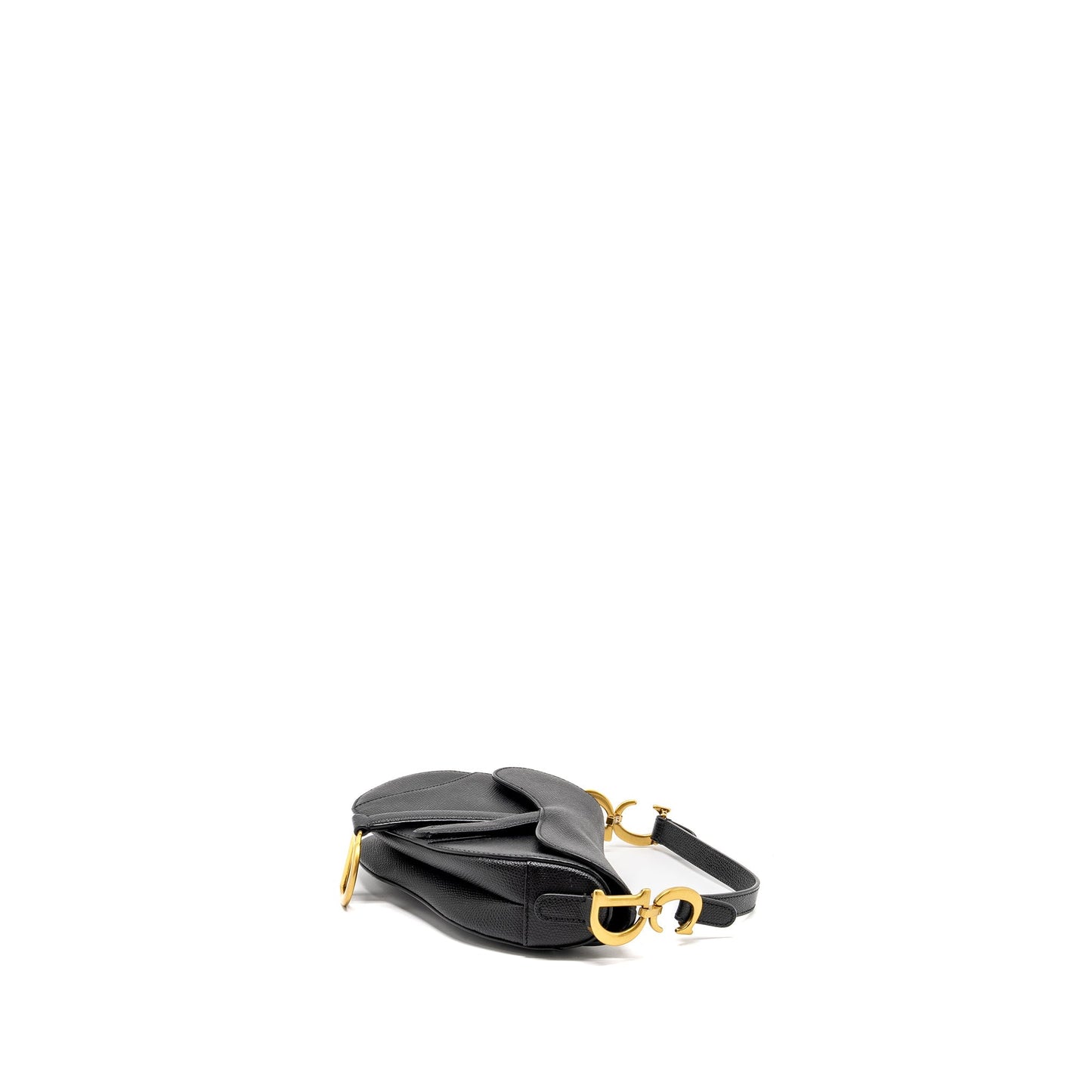 Luxury Dior Mini Saddle Bag Calfskin Black GHW